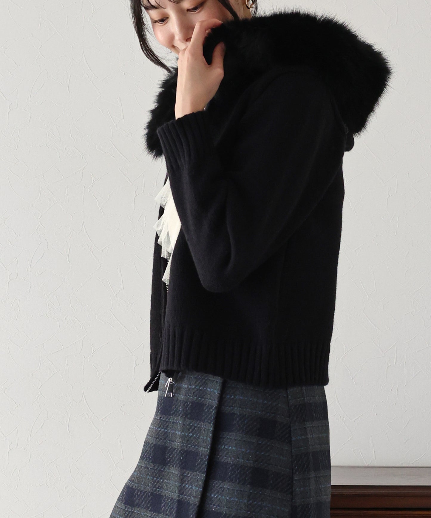 【TIME SALE】ファーニットパーカー