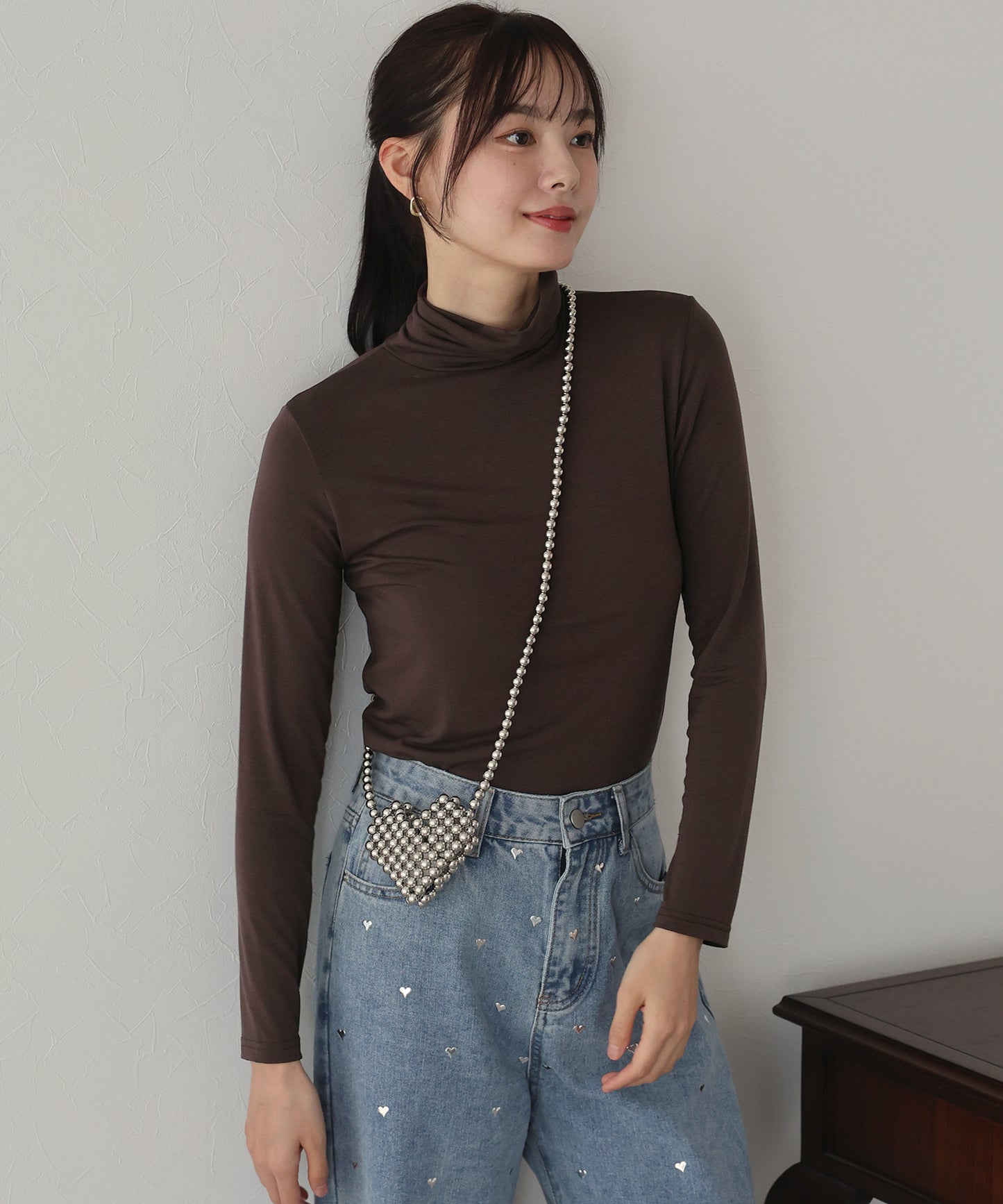 【SALE】タートルネックカットソー【ネコポス】