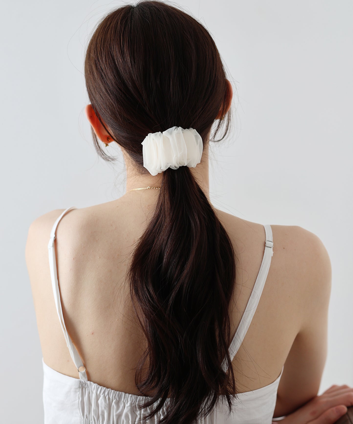ギャザーオーガンジーヘアカフ