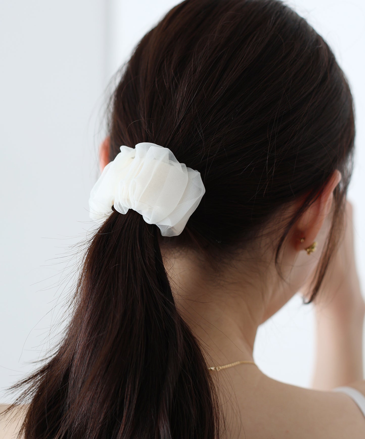 ギャザーオーガンジーヘアカフ