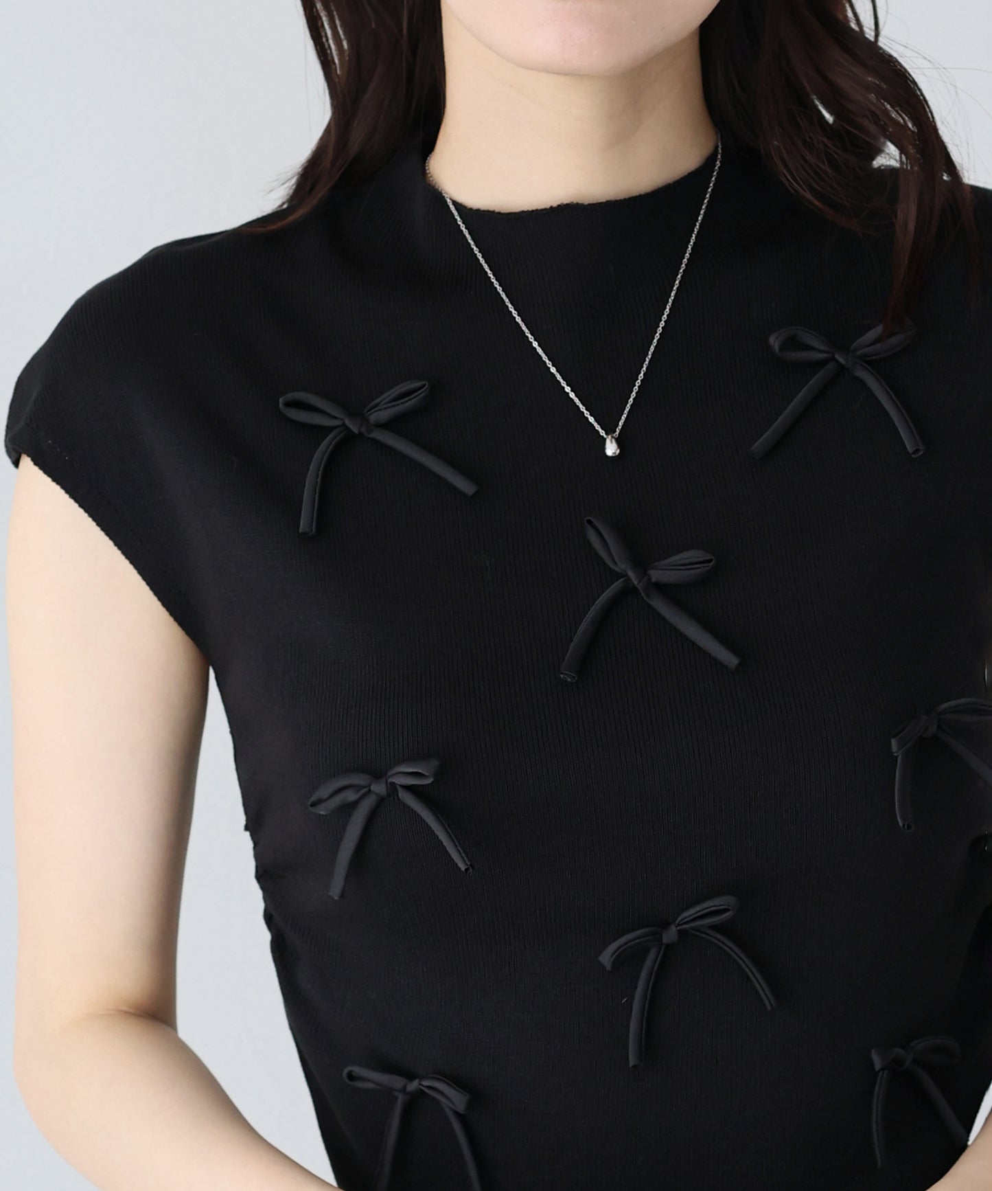 【SALE】リボンフレンチニット【ネコポス】