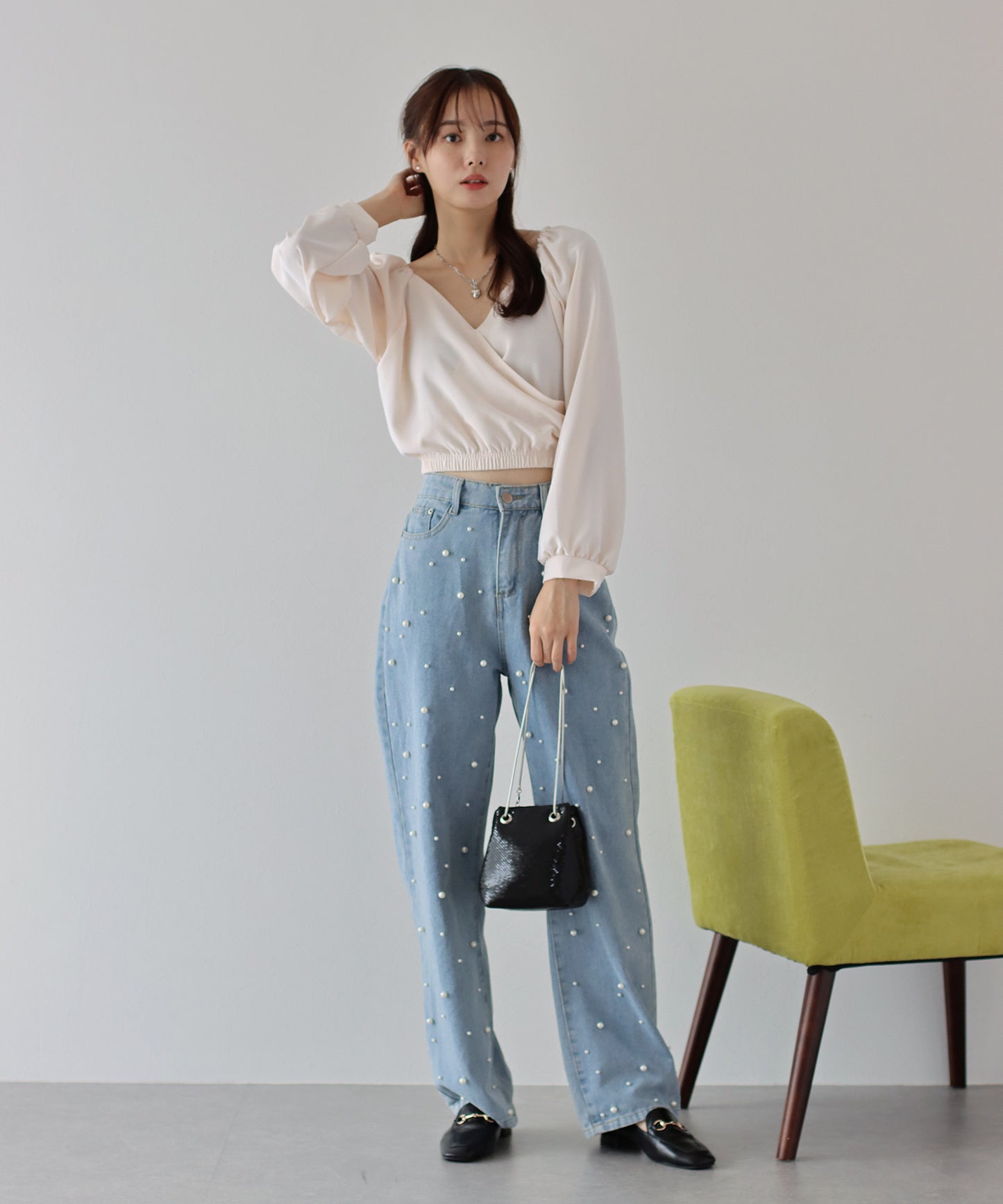 【TIME SALE】カシュクールブラウス