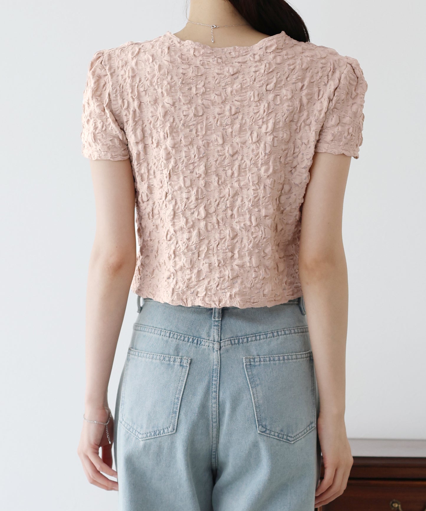 ワッフルカーディガン