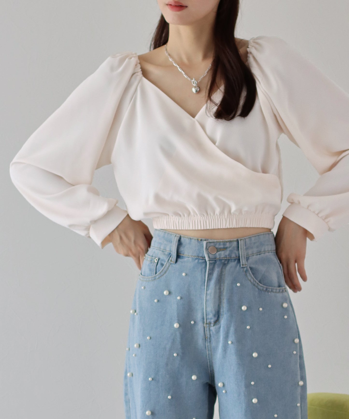 【TIME SALE】カシュクールブラウス