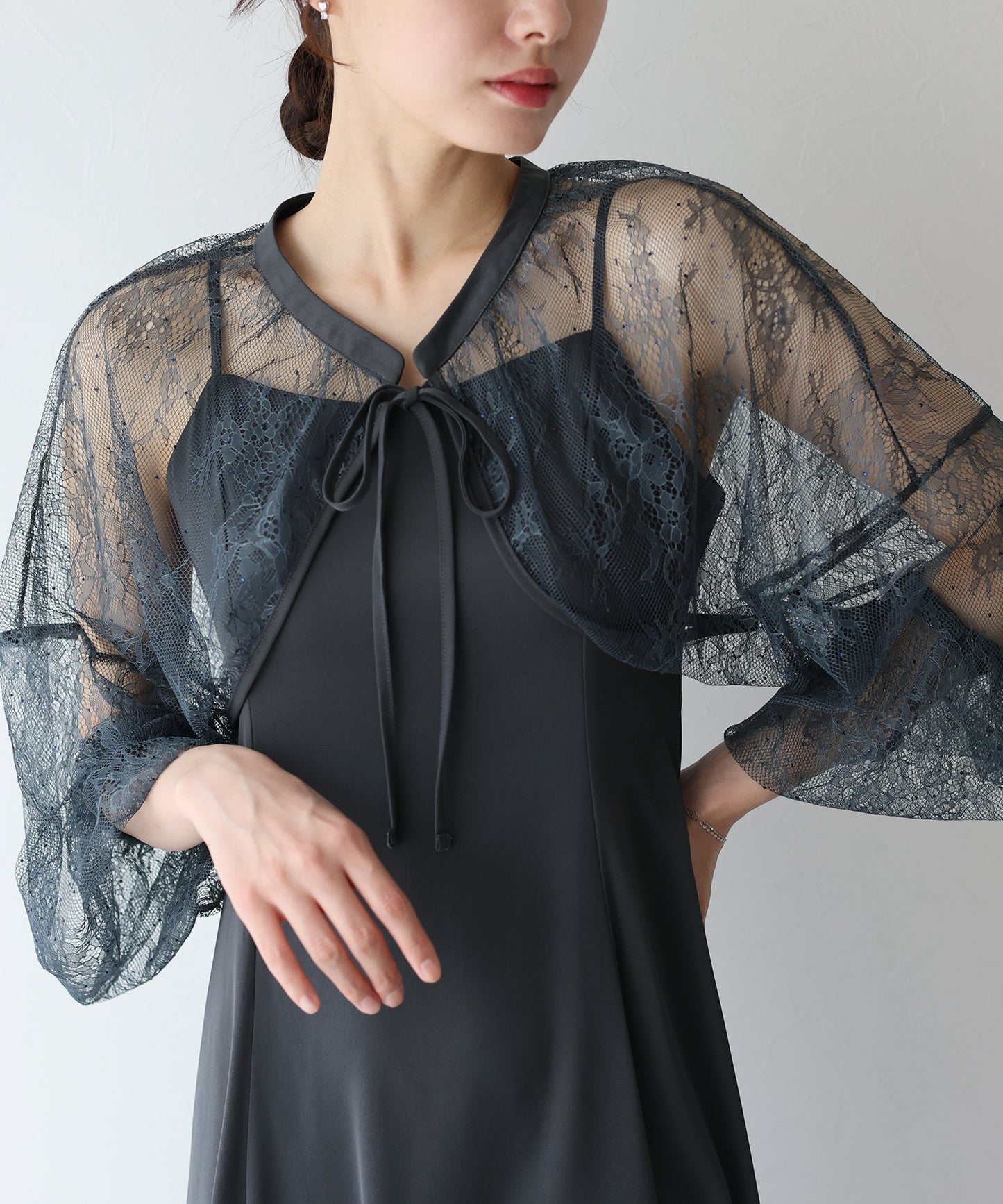 【SALE】レースボレロ×マーメイドワンピースドレス