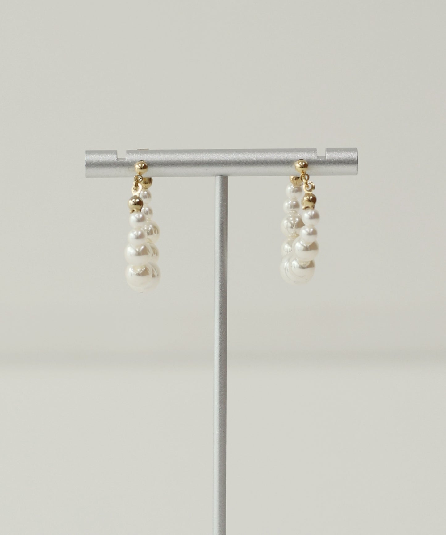 【早割5%OFF】パールフープピアス / ニッケルフリー【ネコポス】