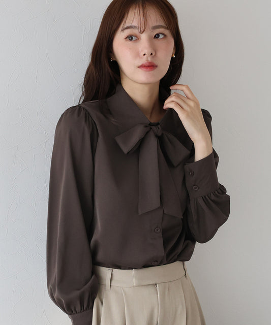 ボウタイリボンブラウス【ネコポス】