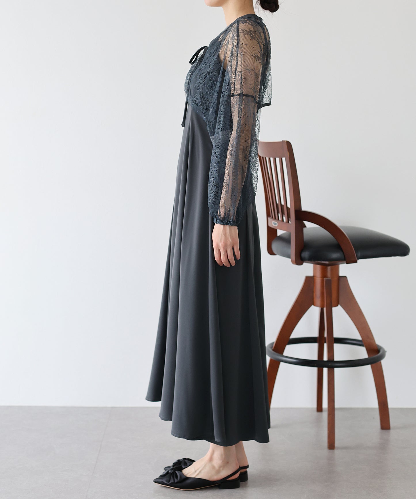 【SALE】レースボレロ×マーメイドワンピースドレス