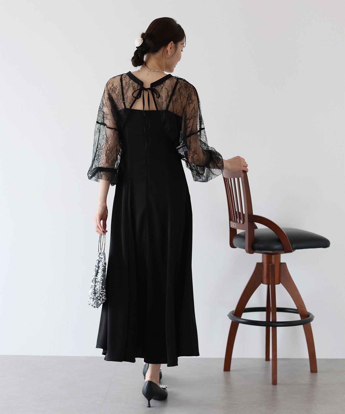 【SALE】レースボレロ×マーメイドワンピースドレス