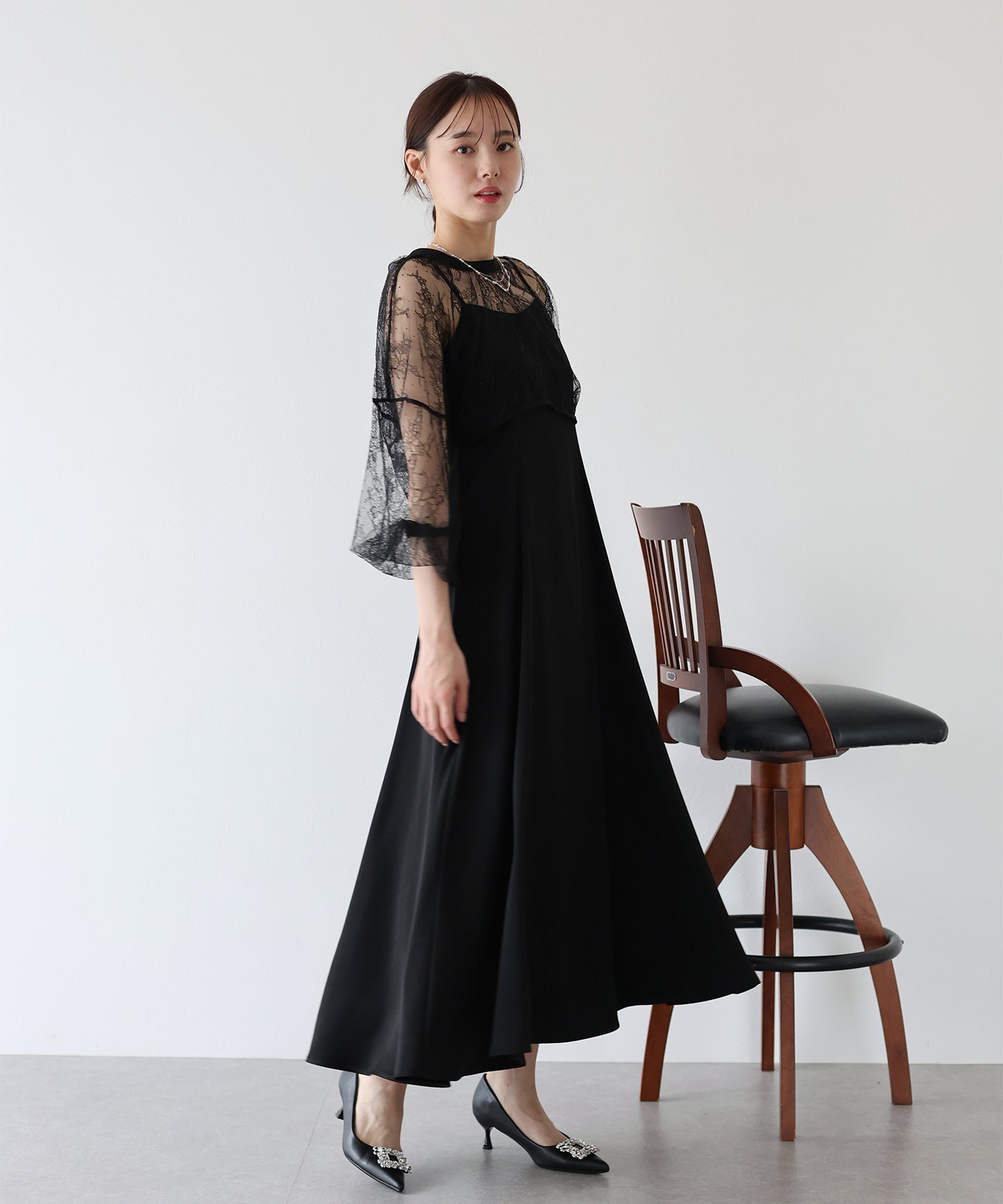 【SALE】レースボレロ×マーメイドワンピースドレス