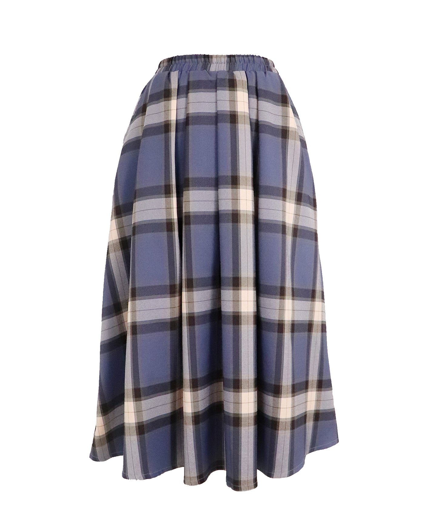 【SALE】丈が選べるチェック柄ロングスカート