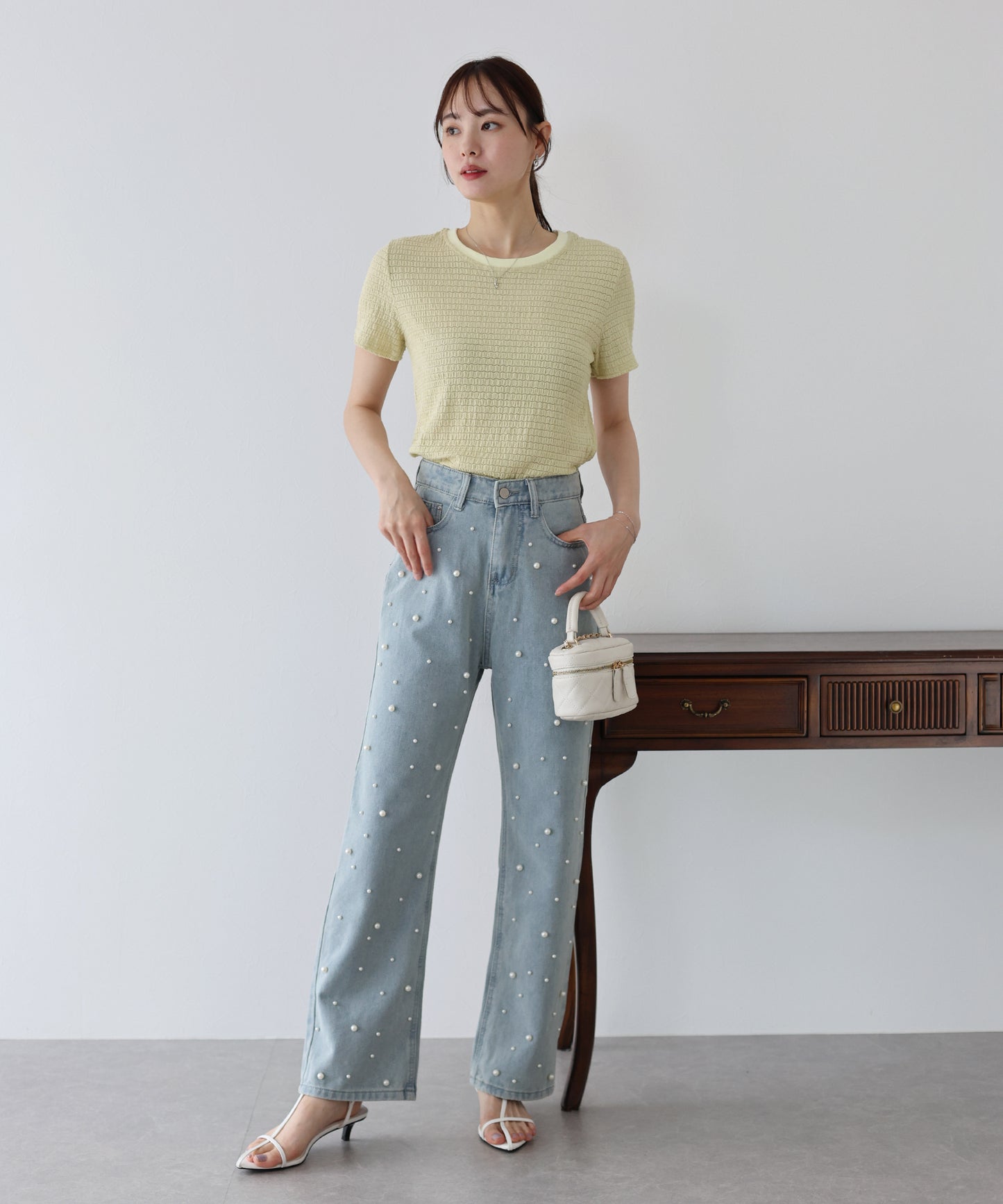 【SALE】襟配色ボーダーTシャツ【ネコポス】