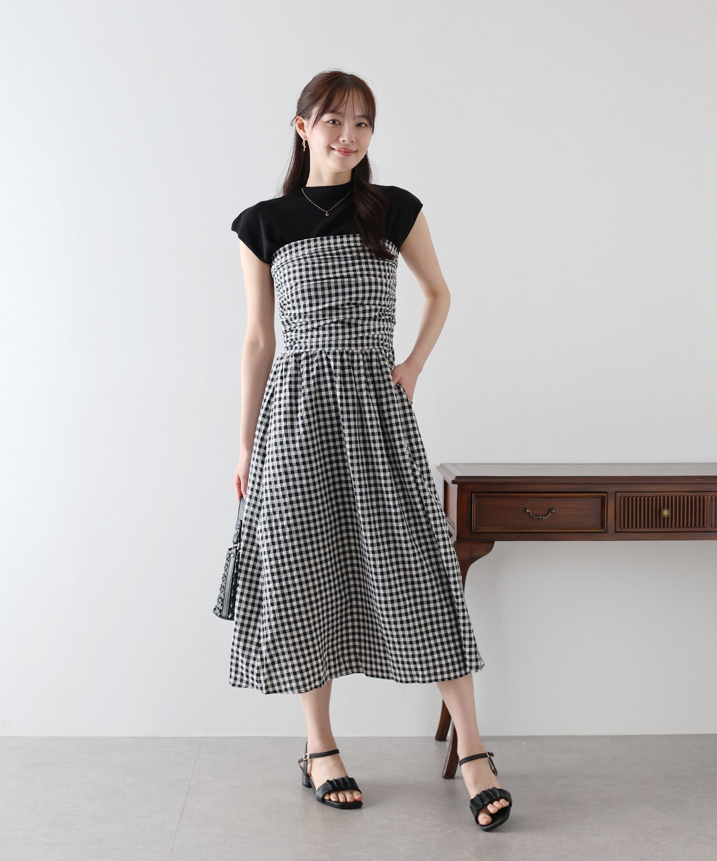 【SALE】タックベアワンピース