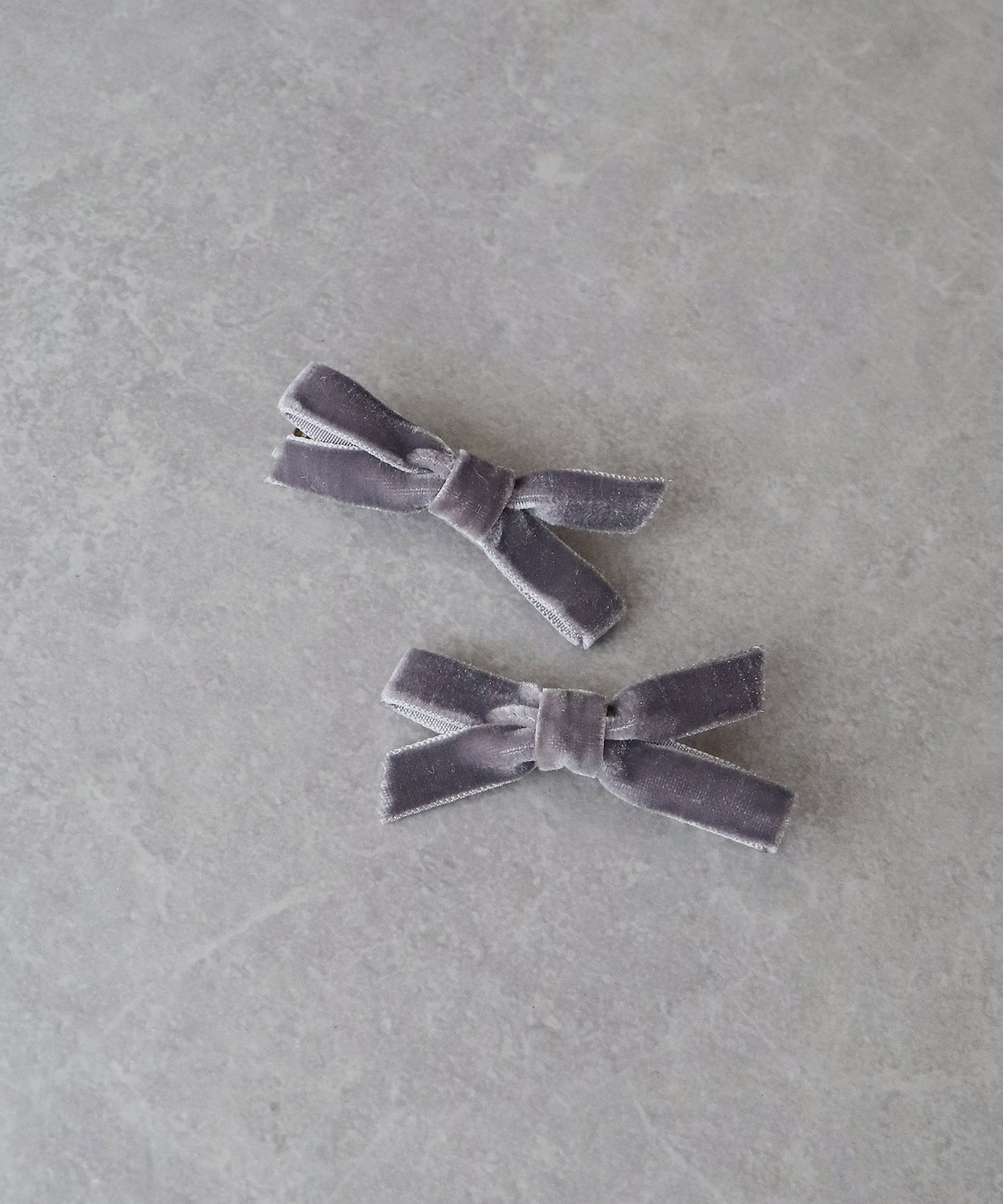 ベロアリボンヘアクリップセット【ネコポス】