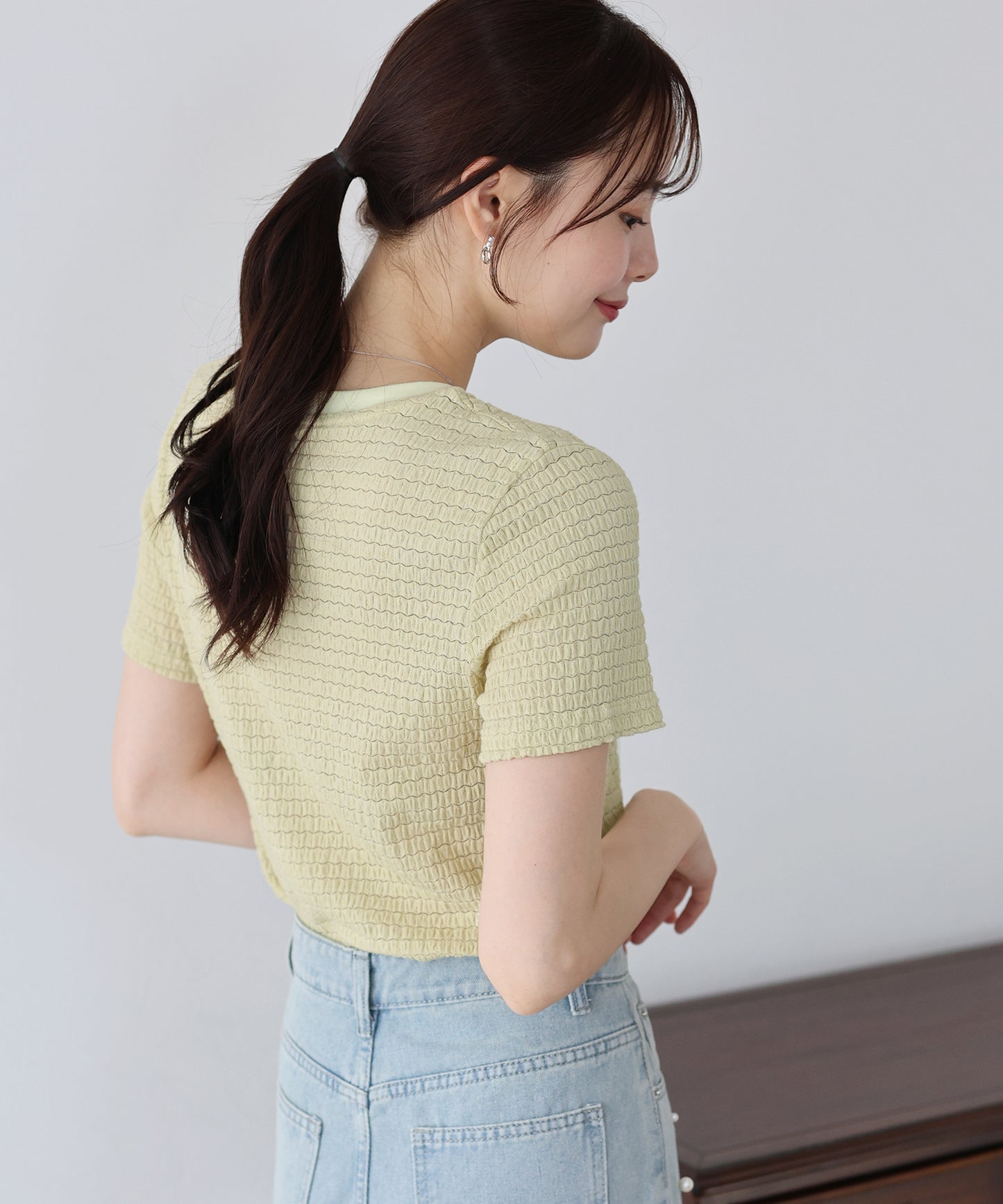 【SALE】襟配色ボーダーTシャツ【ネコポス】