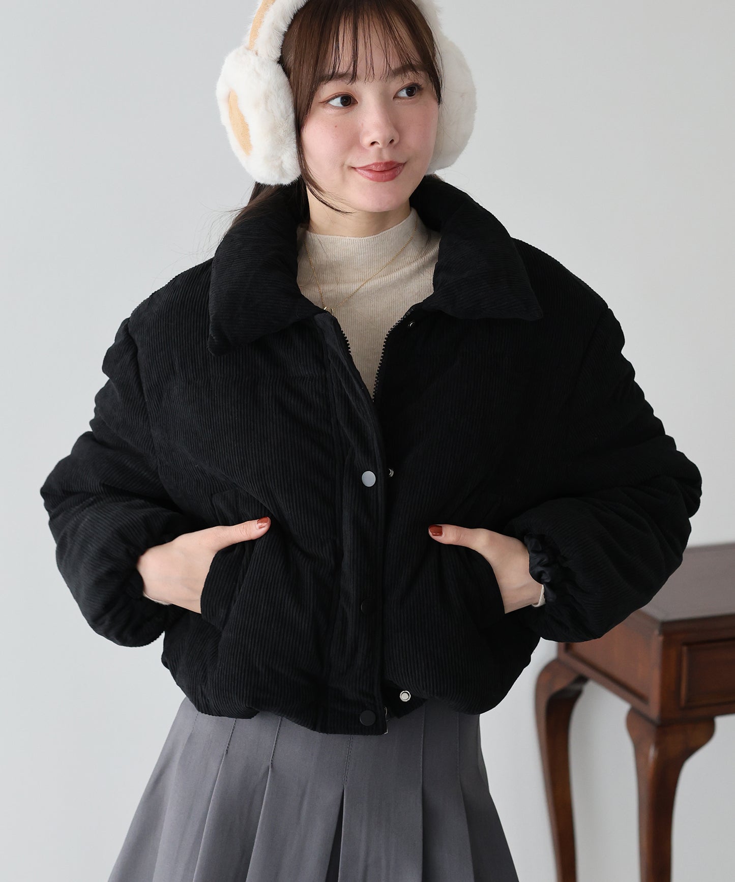 コーデュロイダウンジャケット