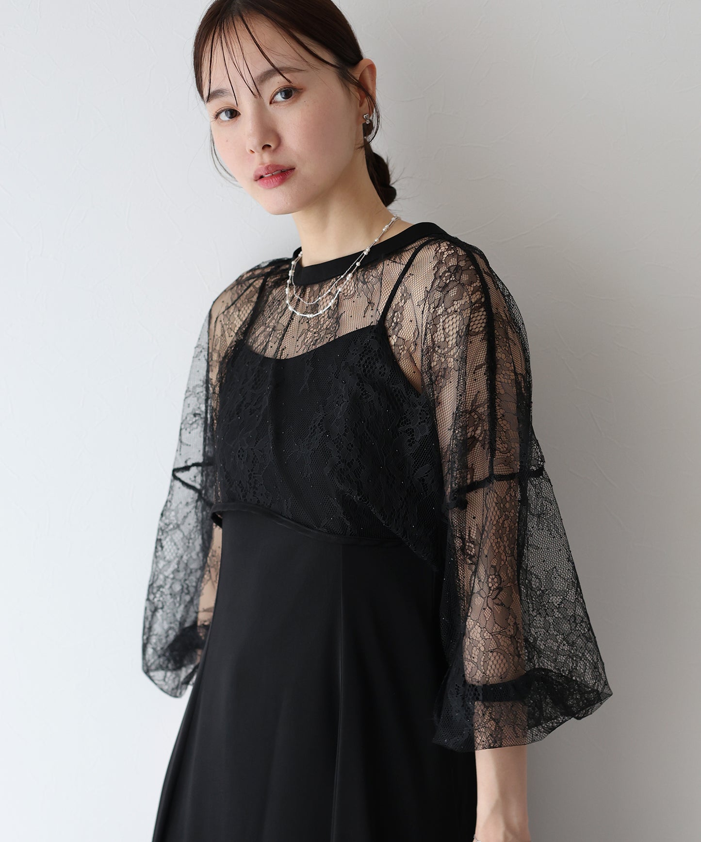 【SALE】レースボレロ×マーメイドワンピースドレス