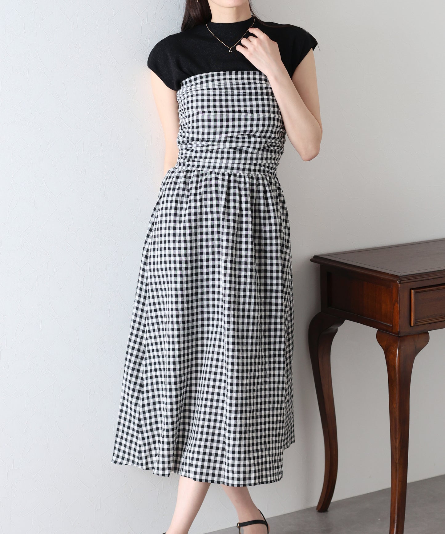 【SALE】タックベアワンピース