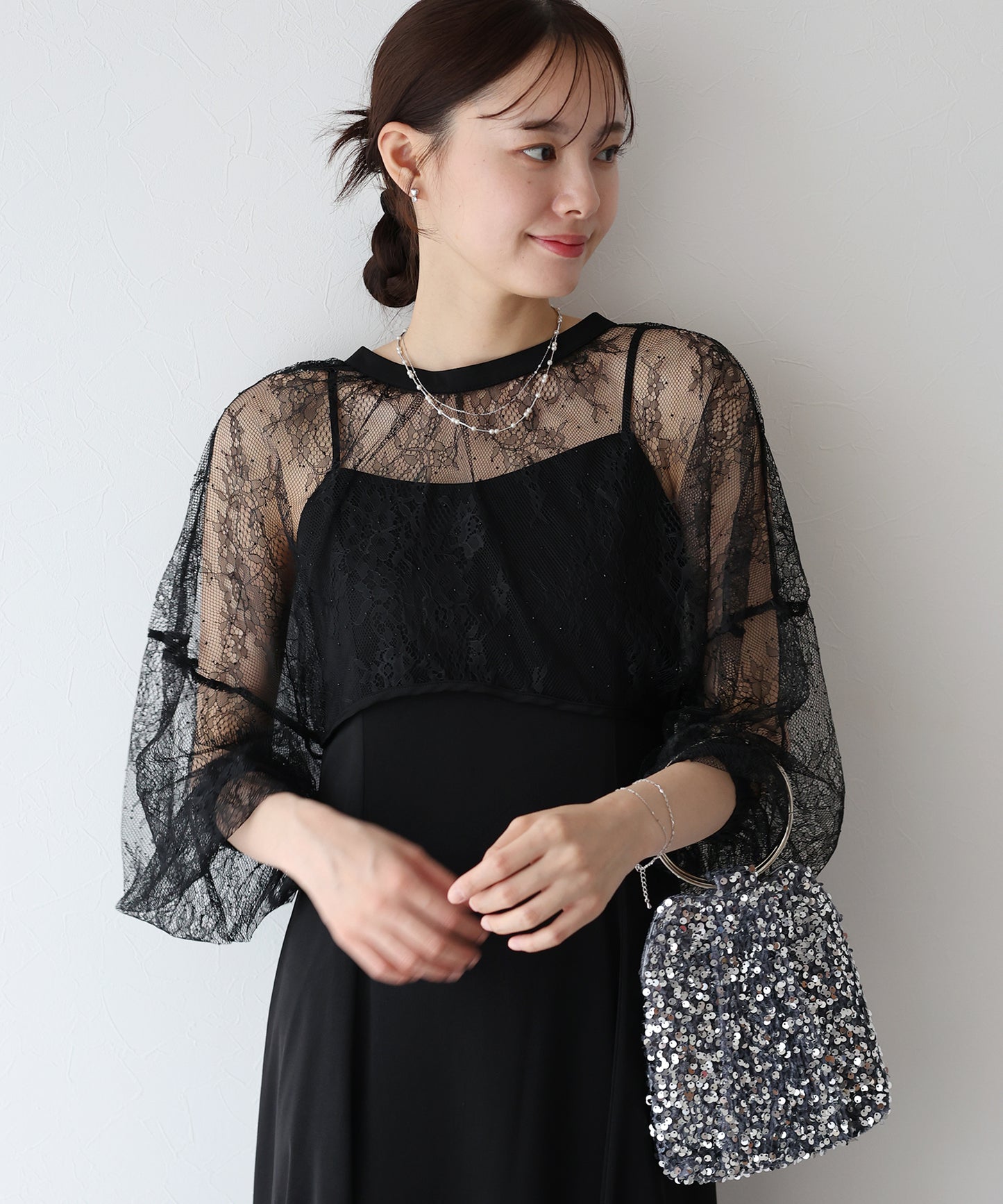 【SALE】レースボレロ×マーメイドワンピースドレス