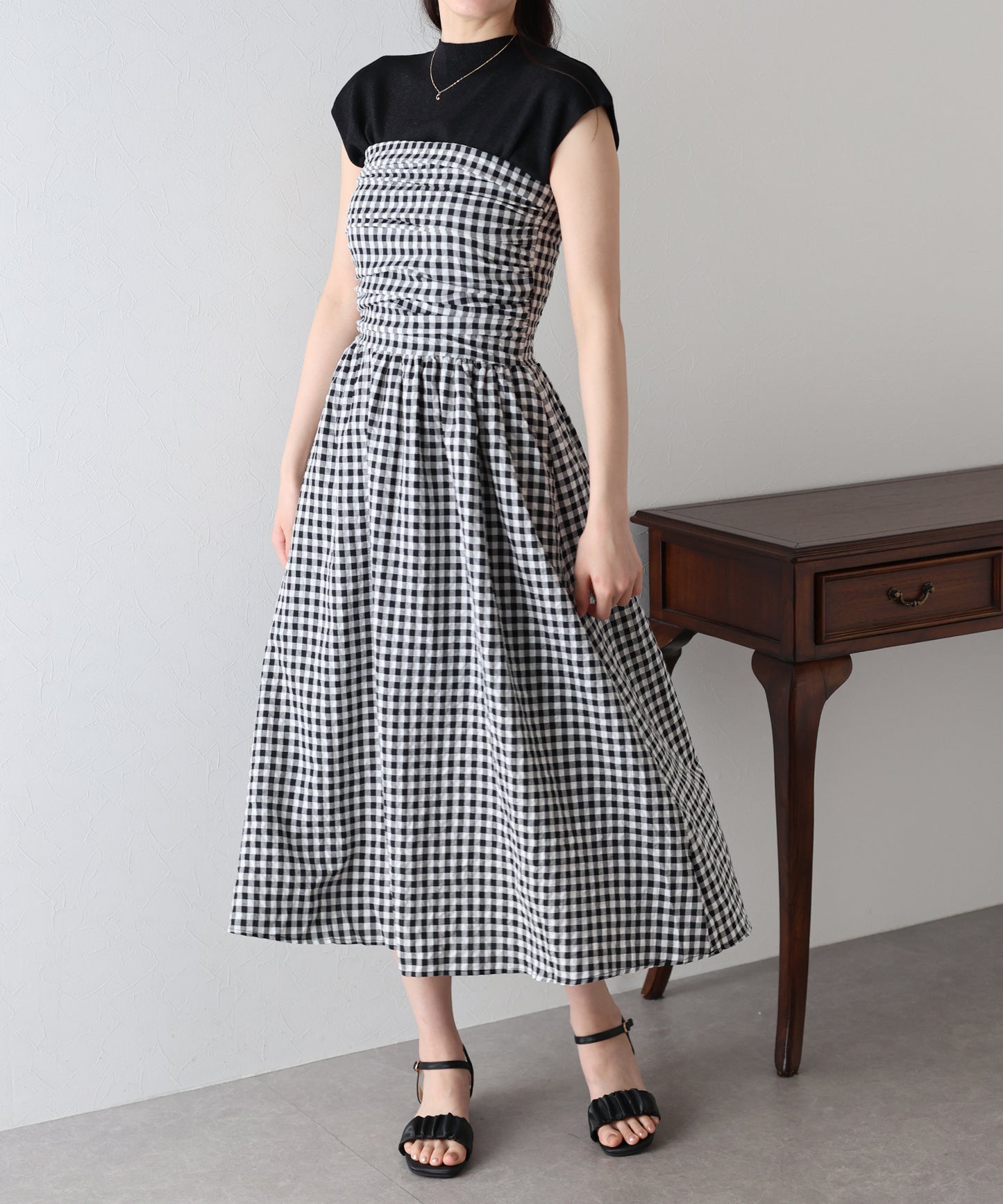 【SALE】タックベアワンピース