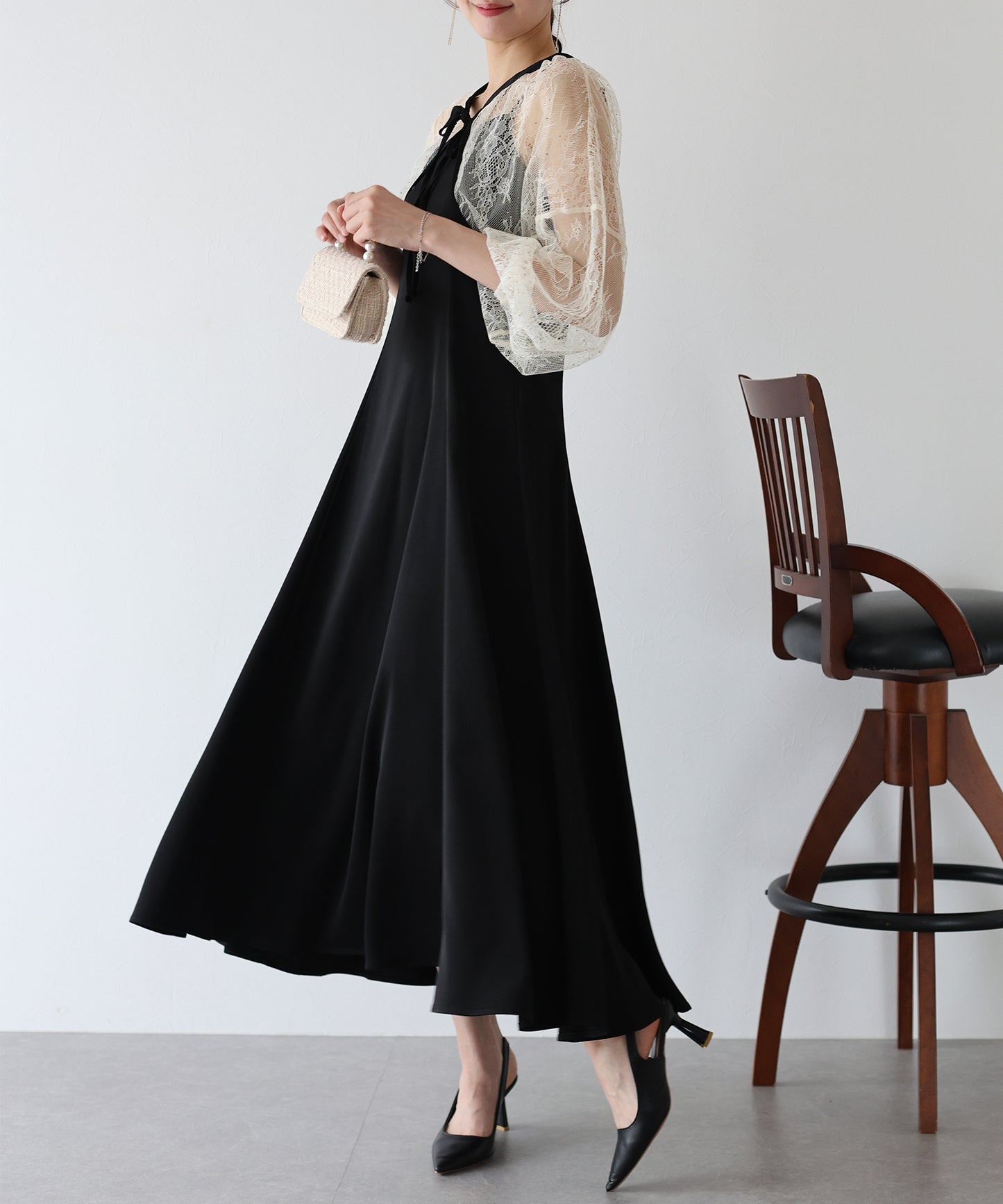 【SALE】レースボレロ×マーメイドワンピースドレス