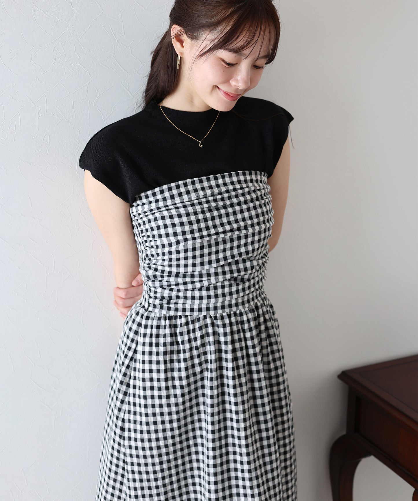 【SALE】タックベアワンピース