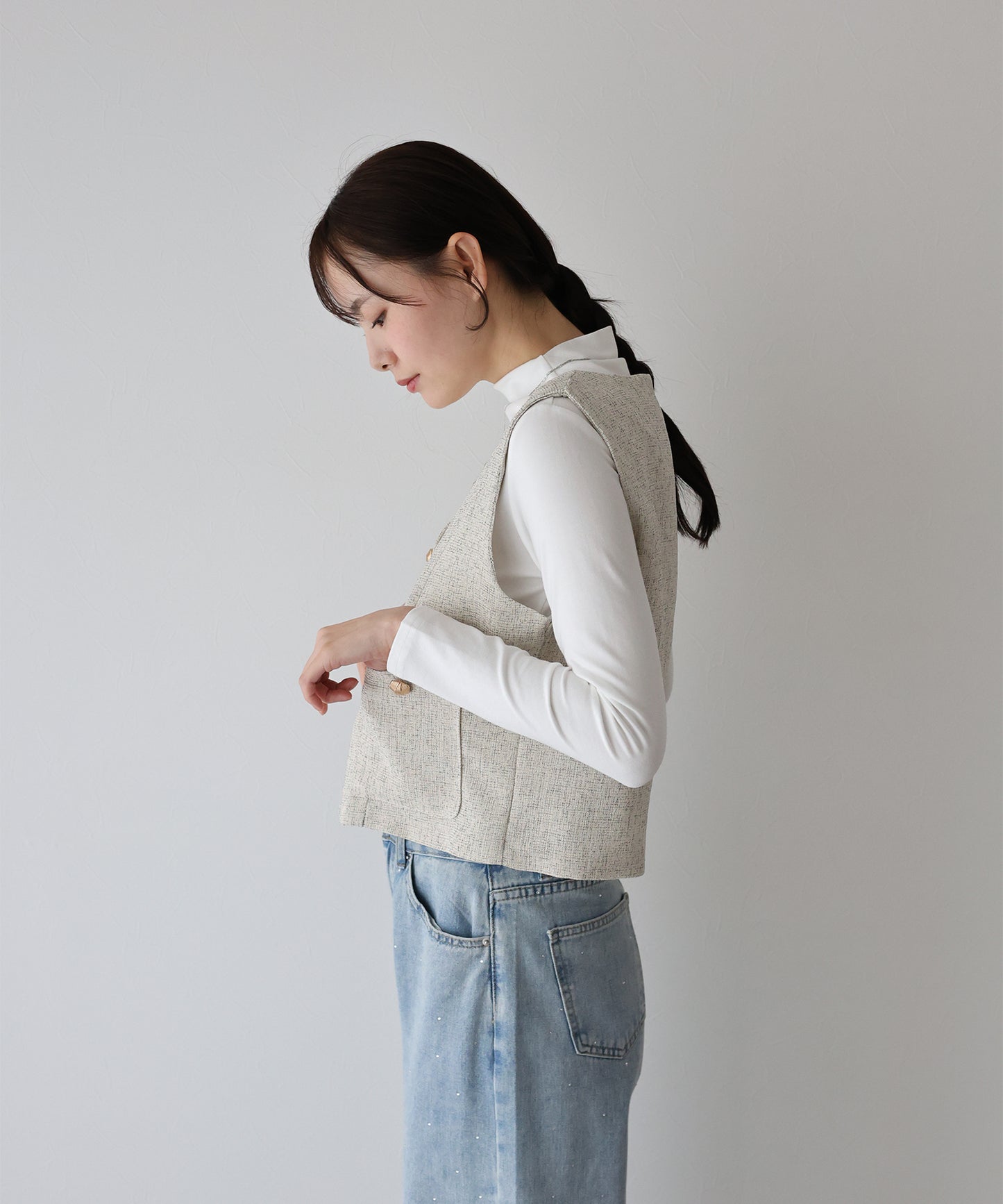 【TIME SALE】ツイードベスト