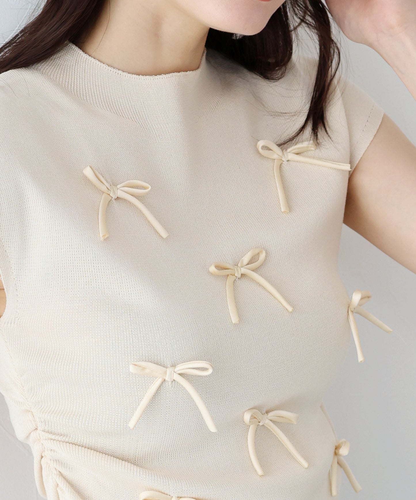 【SALE】リボンフレンチニット【ネコポス】