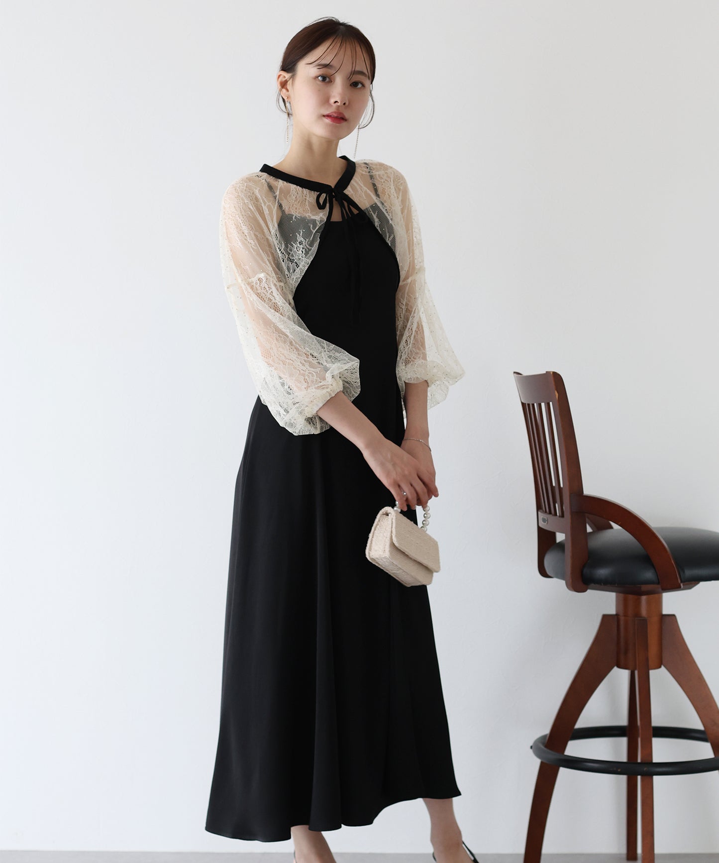 【SALE】レースボレロ×マーメイドワンピースドレス