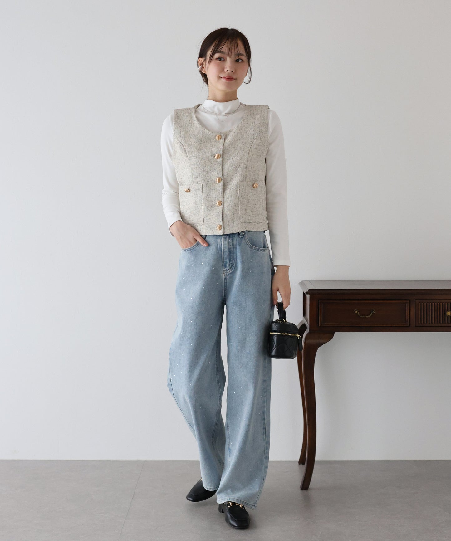 【TIME SALE】ツイードベスト