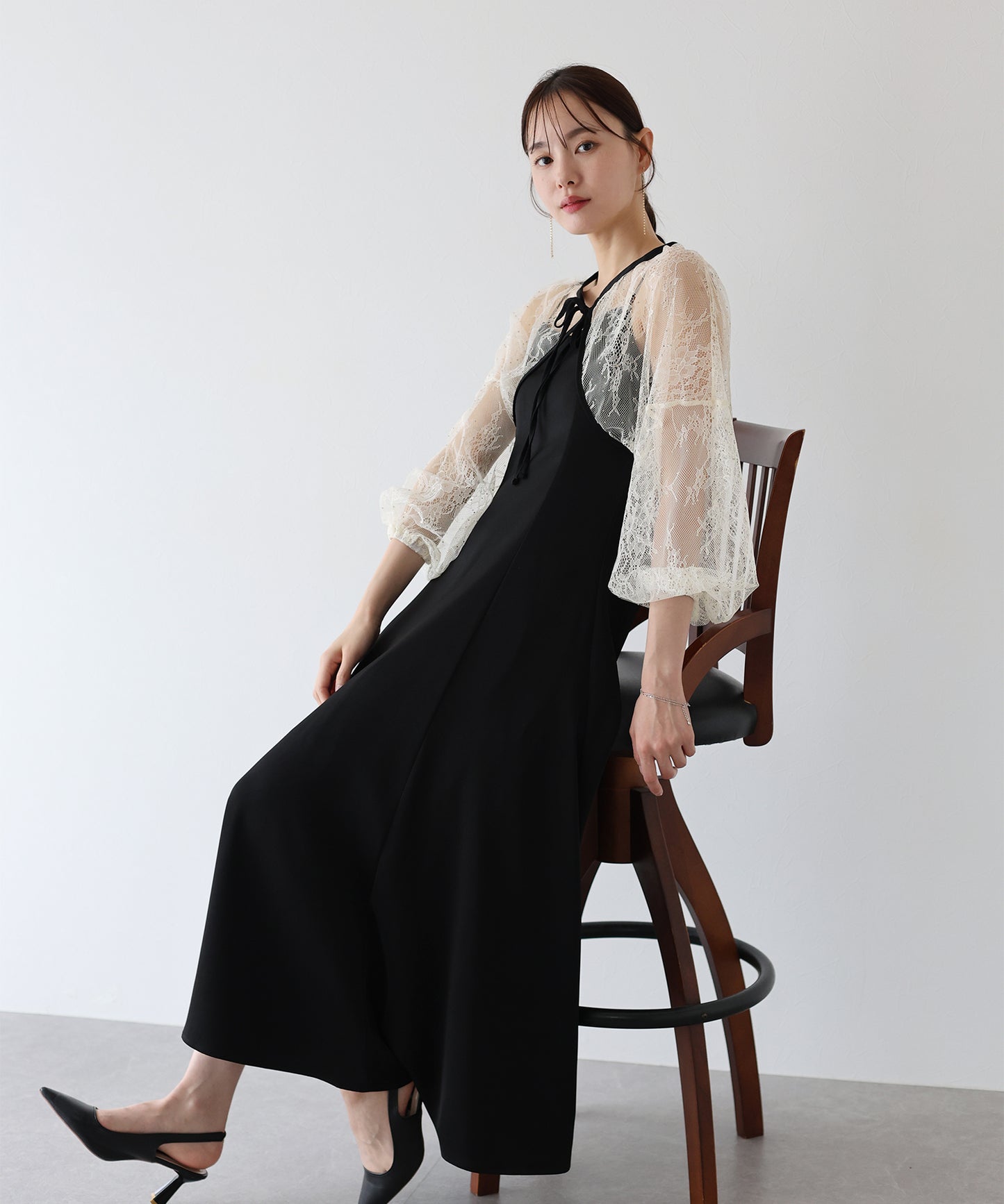 【SALE】レースボレロ×マーメイドワンピースドレス