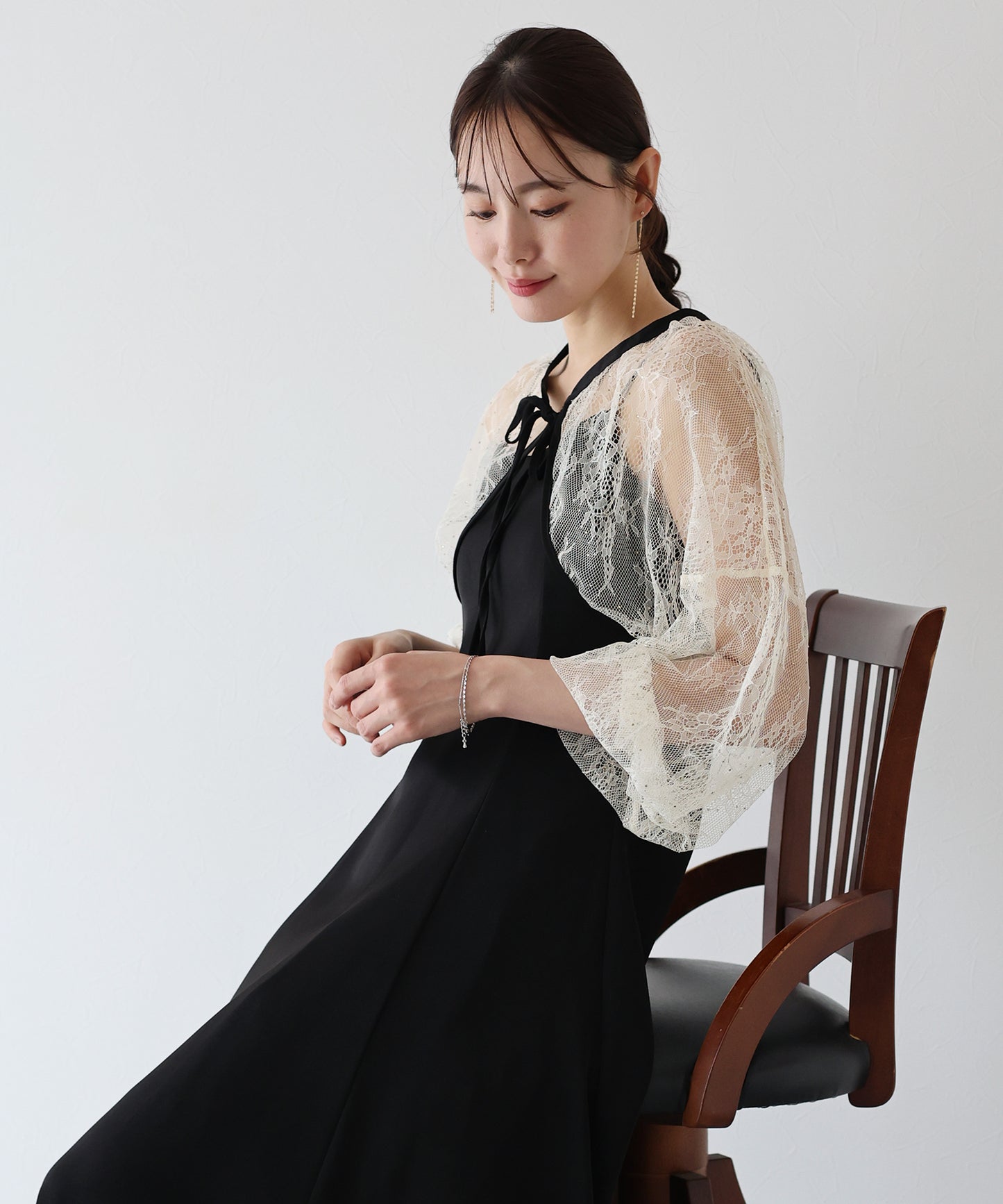 【SALE】レースボレロ×マーメイドワンピースドレス