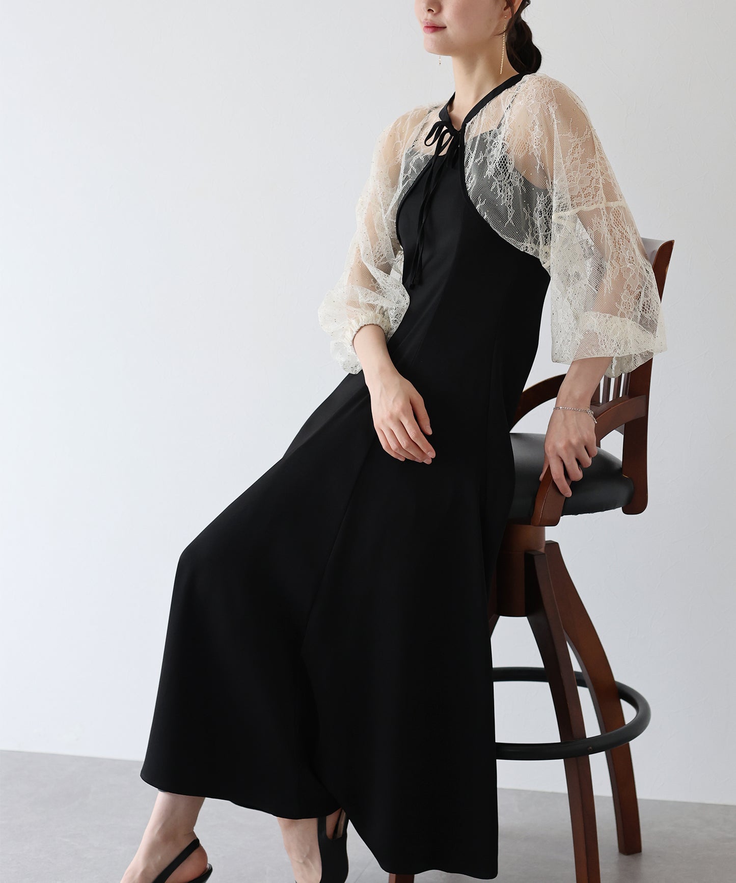 【SALE】レースボレロ×マーメイドワンピースドレス