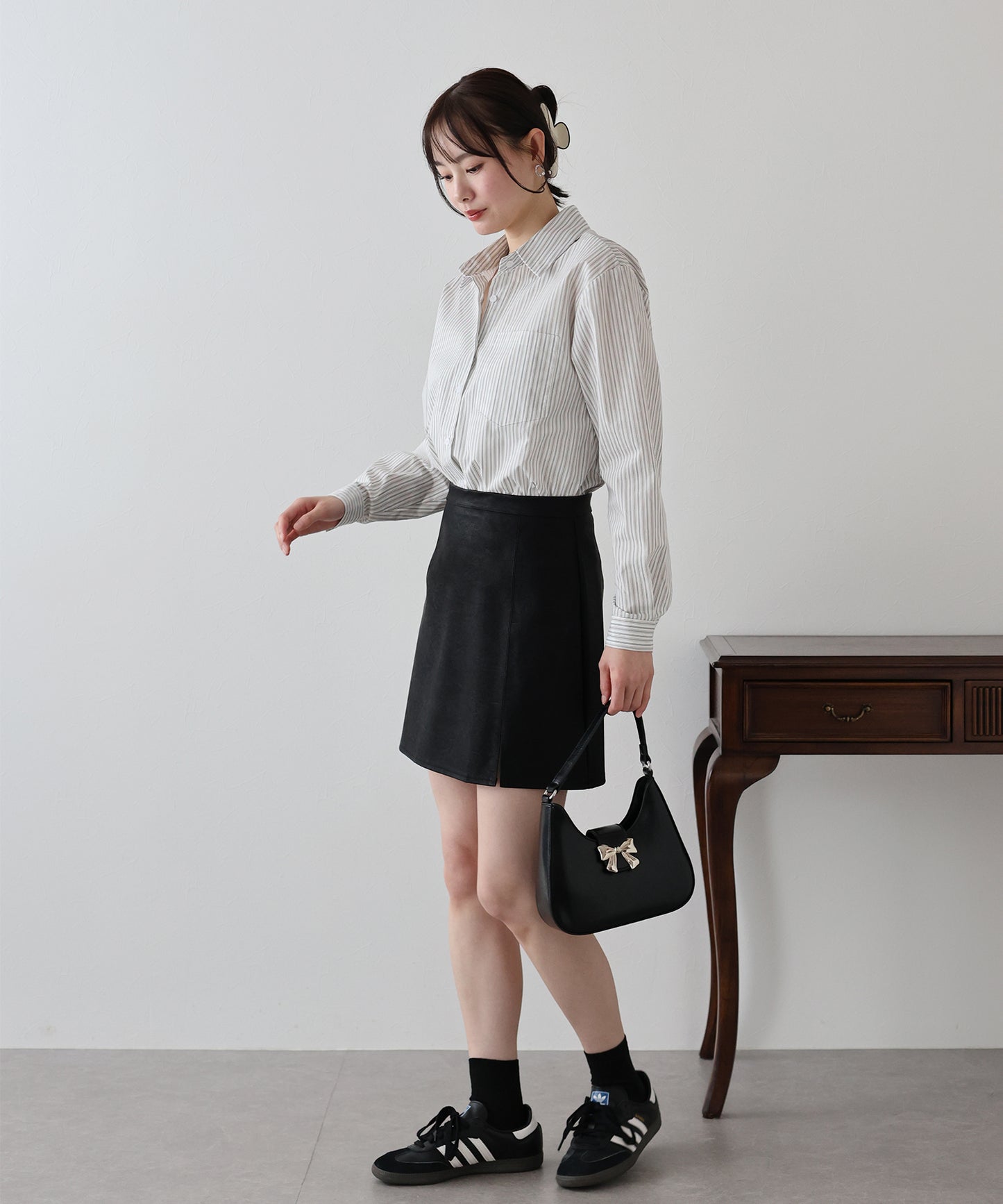 【SALE】カラーストライプシャツ【ネコポス】