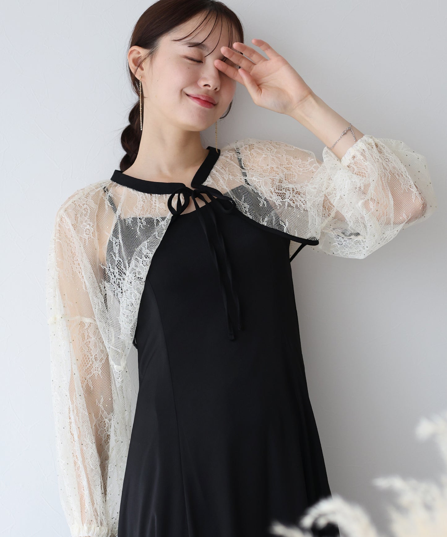 【SALE】レースボレロ×マーメイドワンピースドレス