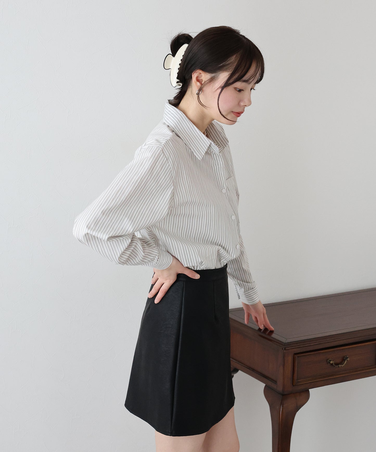 【SALE】カラーストライプシャツ【ネコポス】