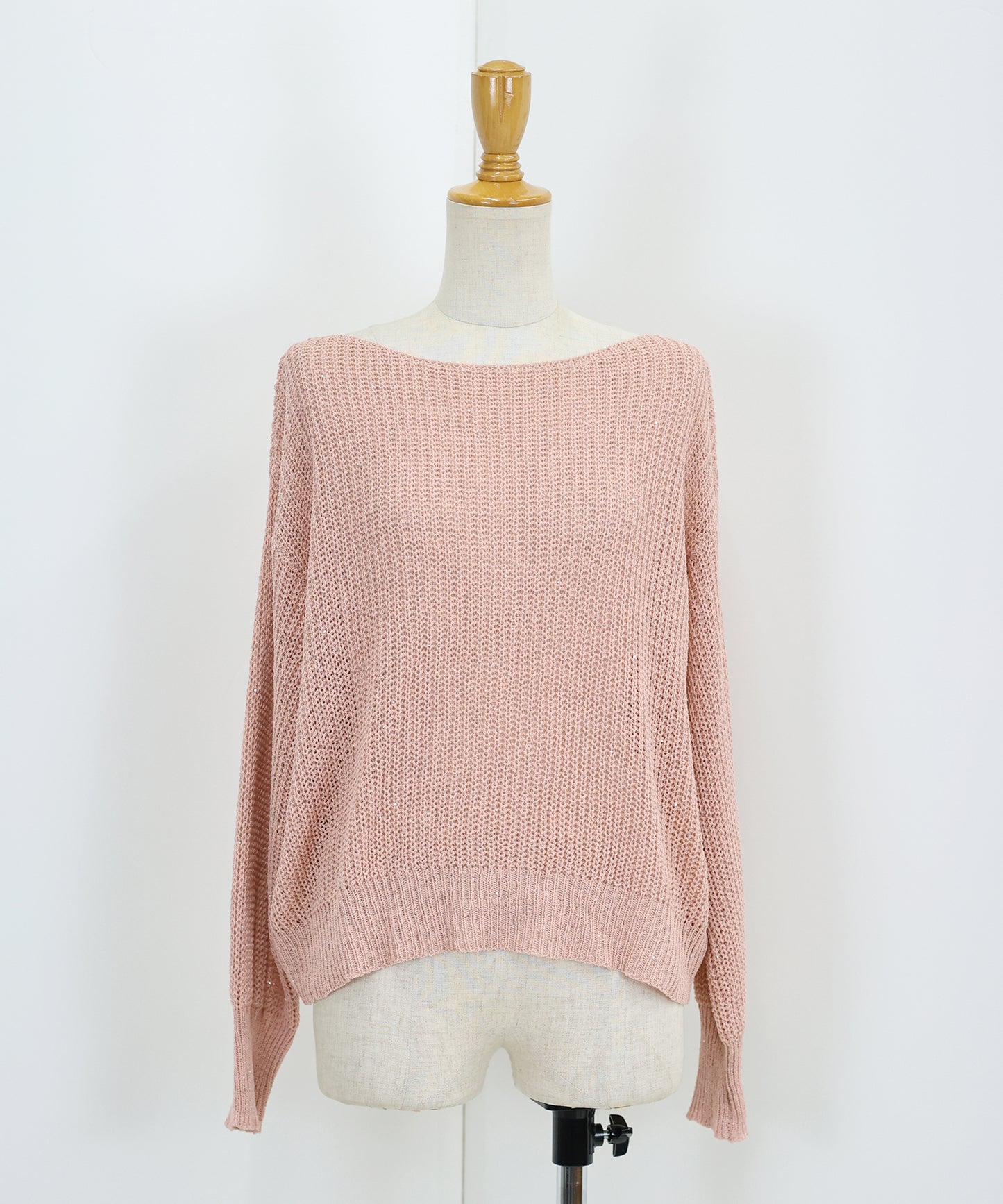 【TIME SALE】スパンコールメッシュニット