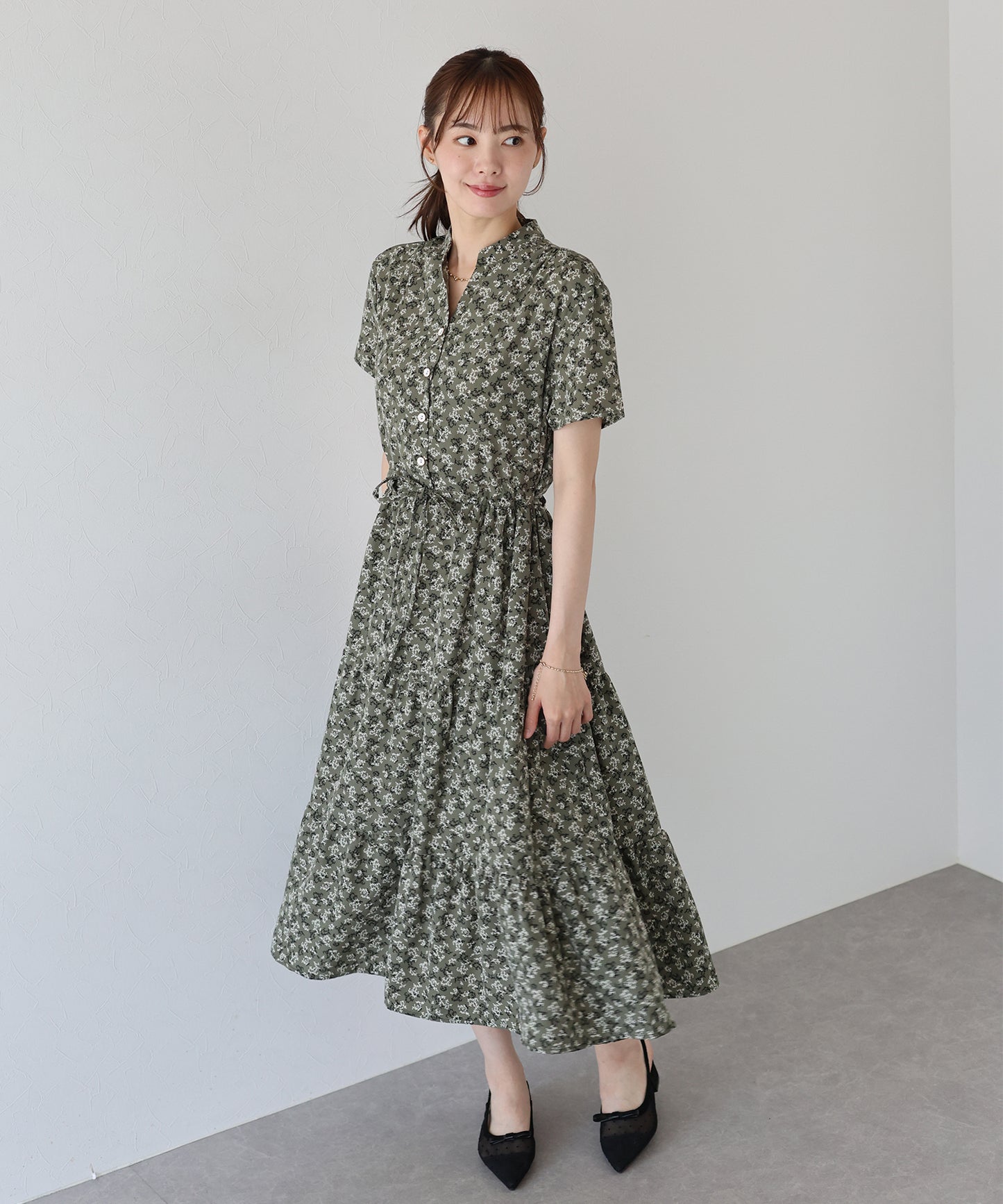 【TIME SALE】【接触冷感】無地&アソート花柄ワンピース