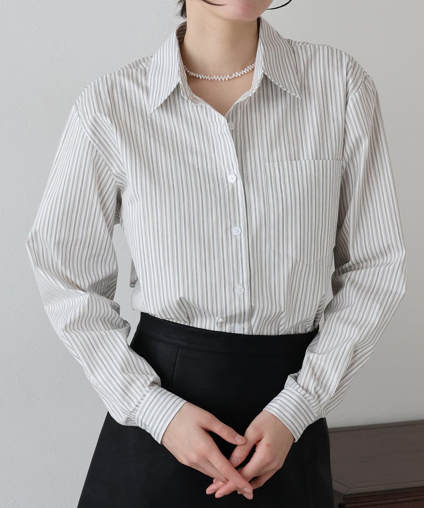 【SALE】カラーストライプシャツ【ネコポス】