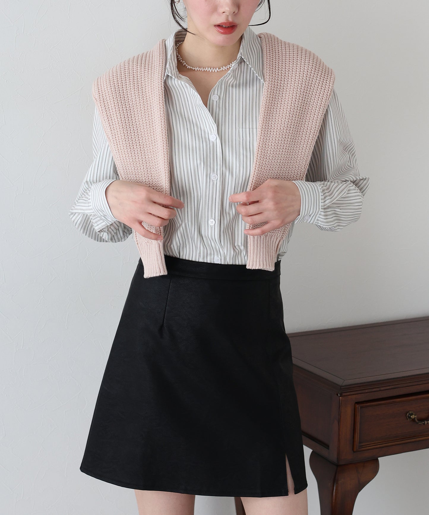 【SALE】カラーストライプシャツ【ネコポス】