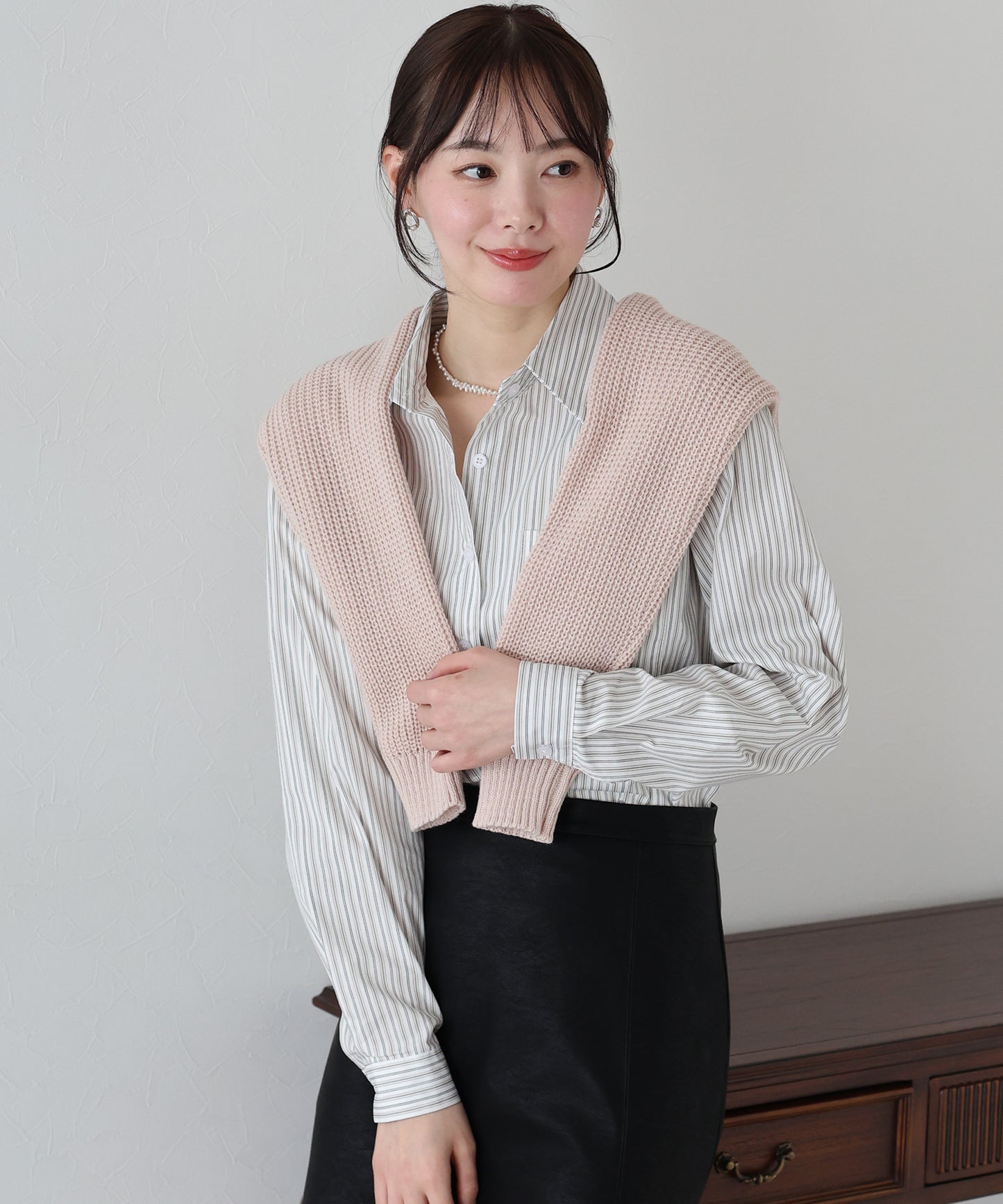 【SALE】カラーストライプシャツ【ネコポス】