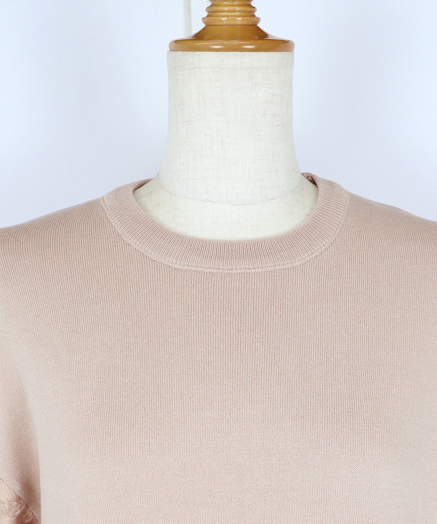 【TIME SALE】カットジャガード袖ニットワンピース