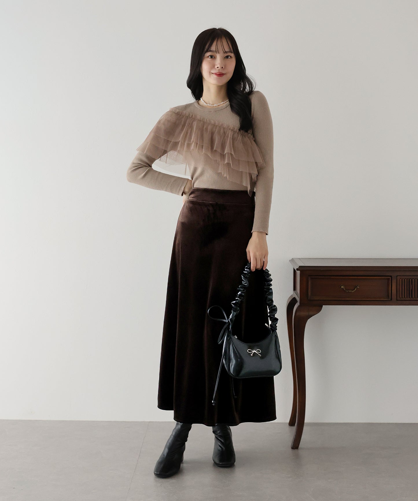 【SALE】ベロアマーメイドスカート