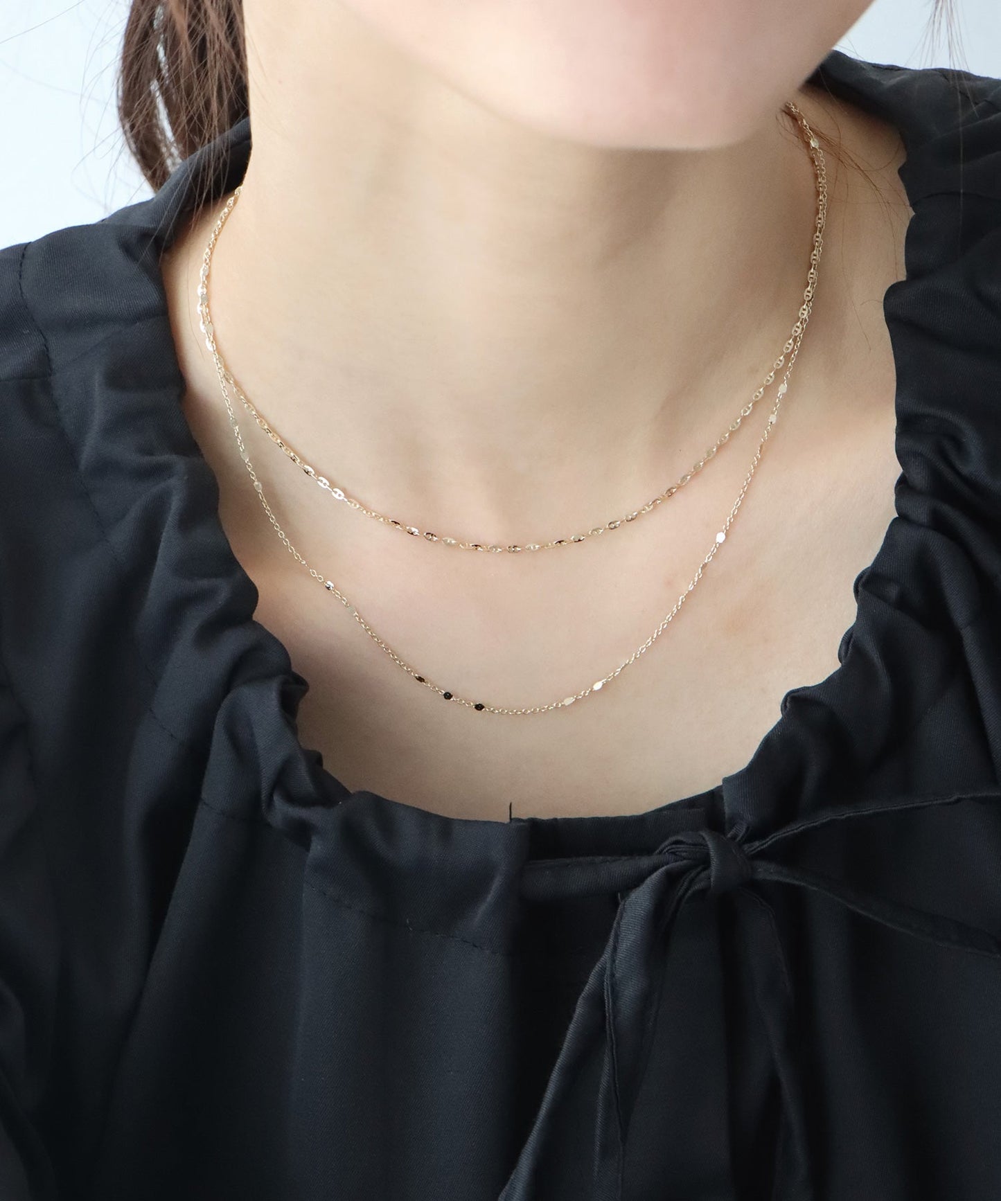 スパークルチェーンネックレス / ニッケルフリー【ネコポス】