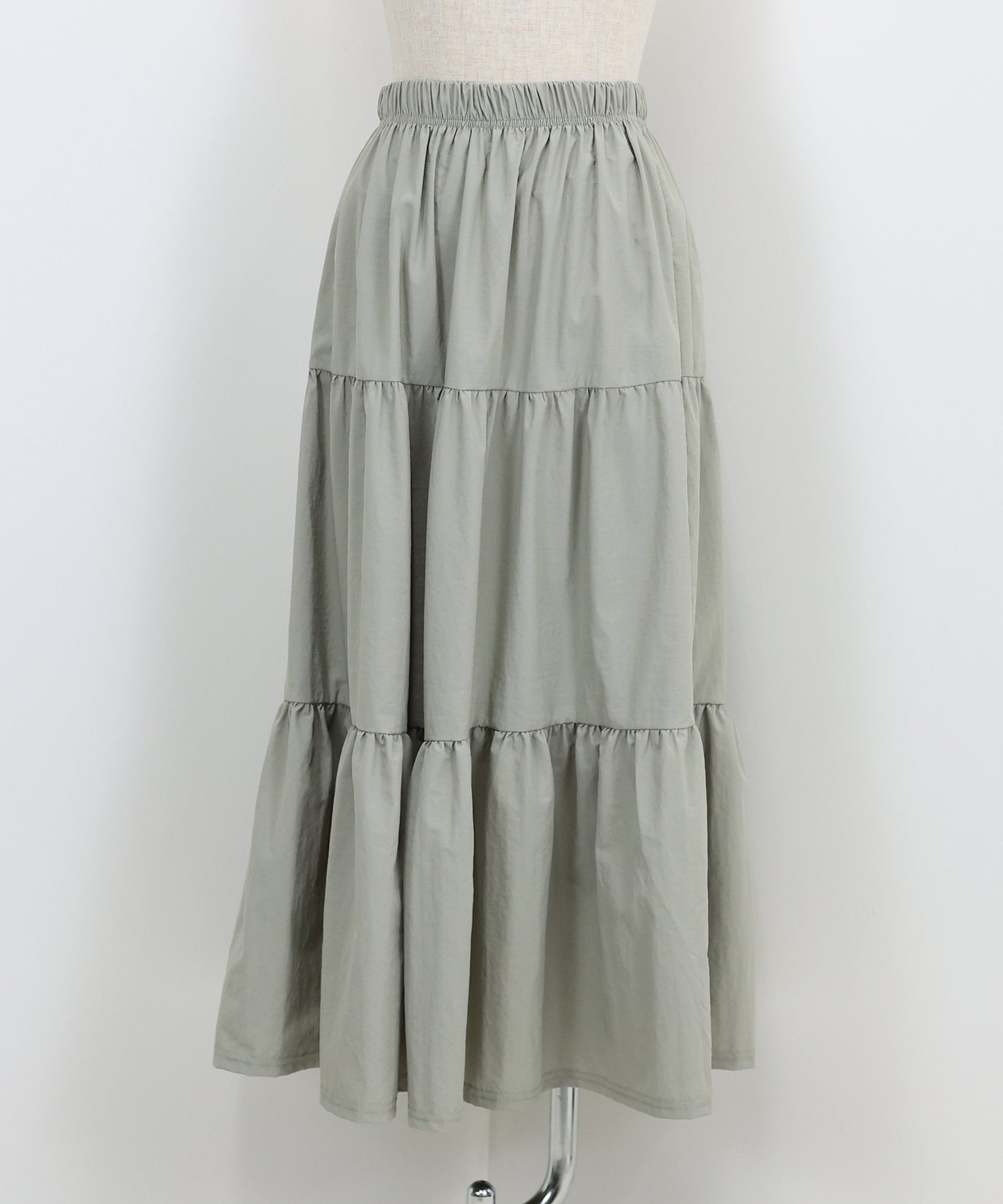 【SALE】ナイロンティアードスカート