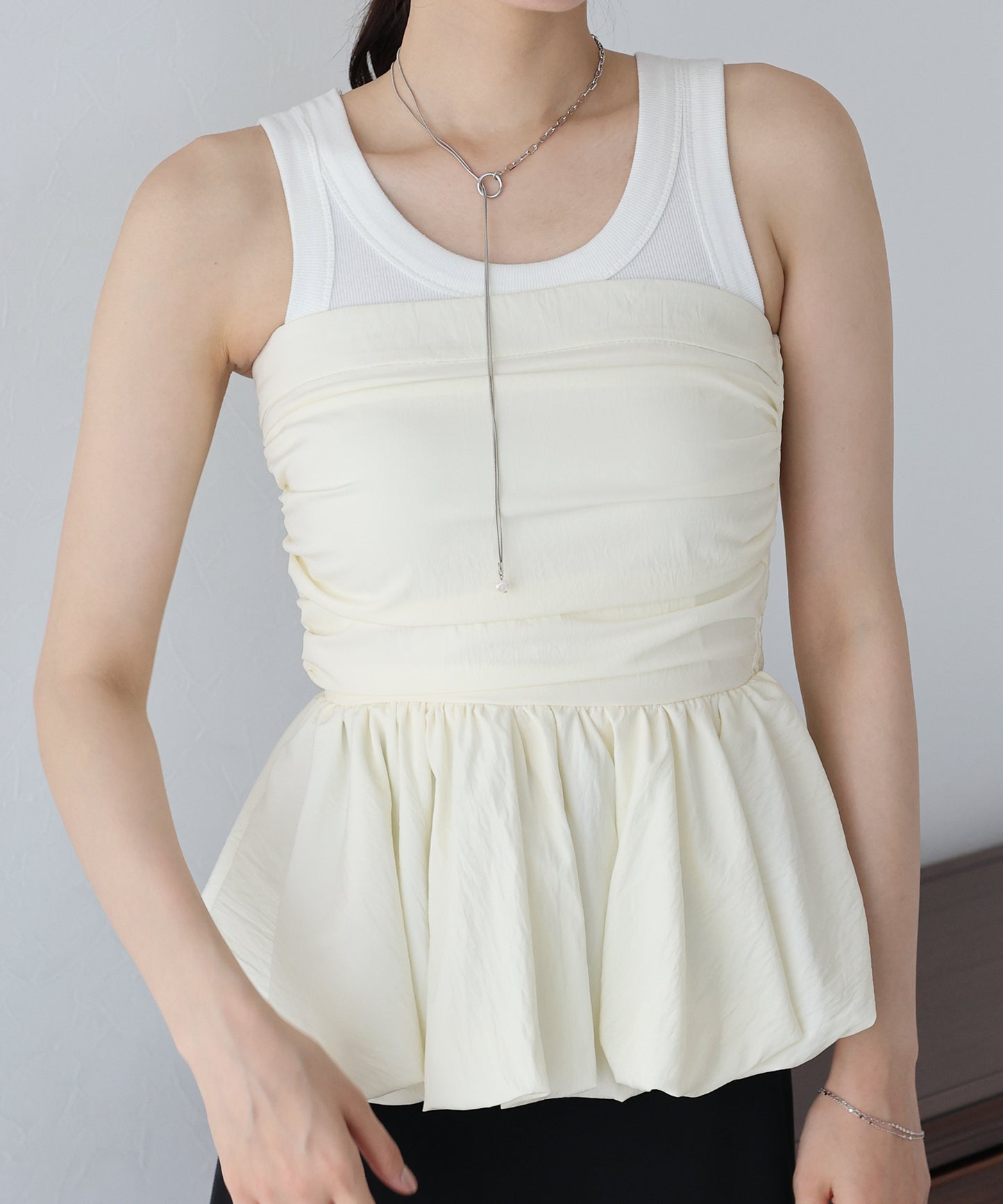 【TIME SALE】ベアバルーンペプラムビスチェ【ネコポス】