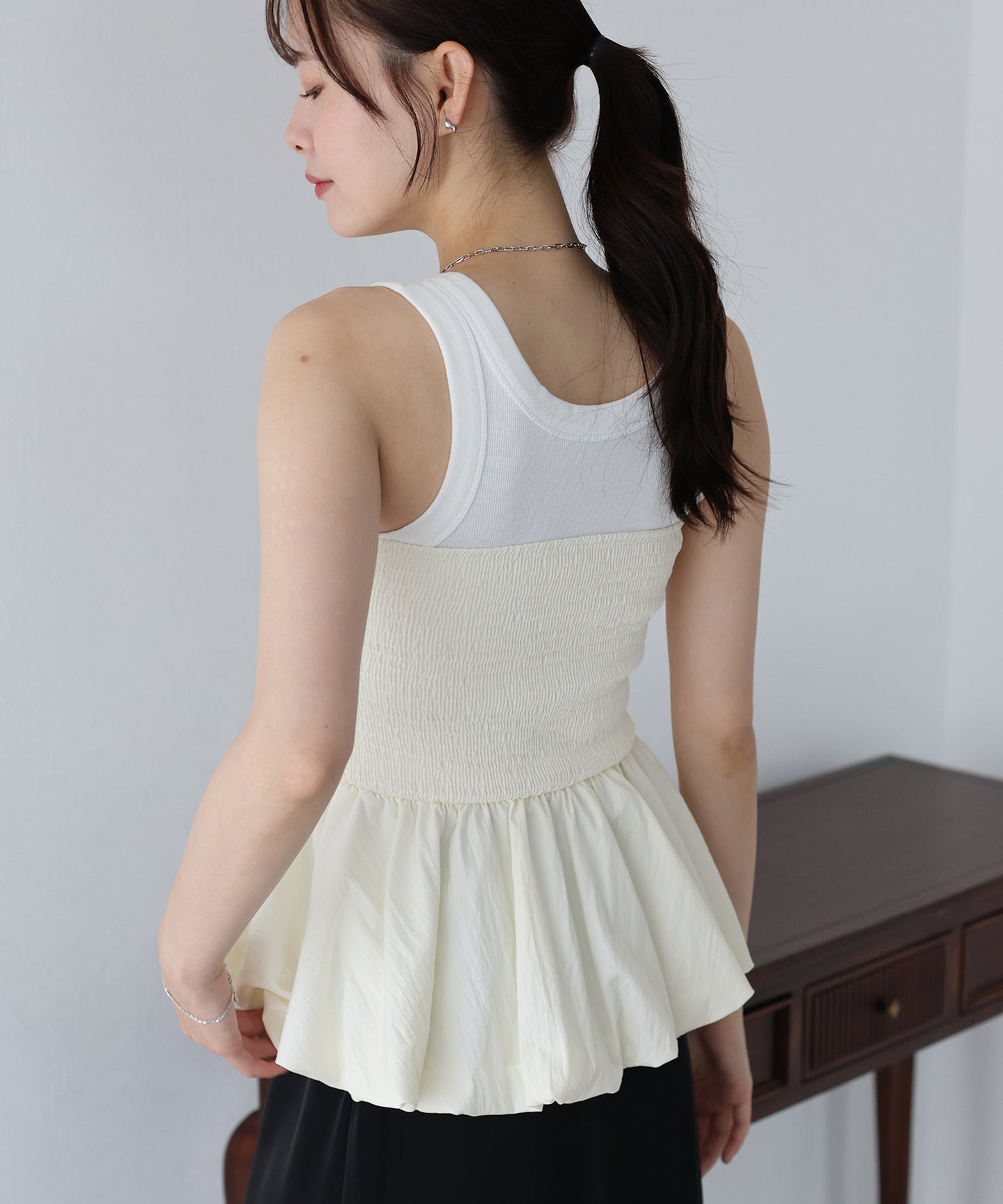 【TIME SALE】ベアバルーンペプラムビスチェ【ネコポス】