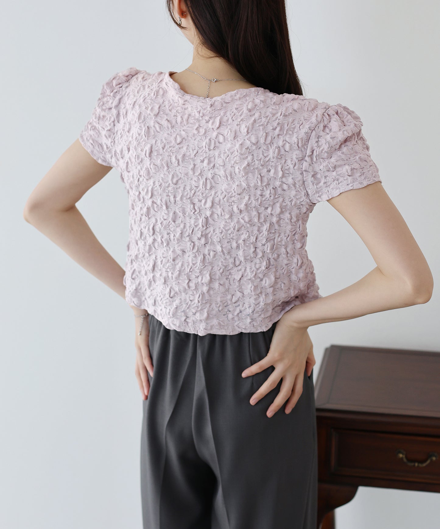 ワッフルカーディガン