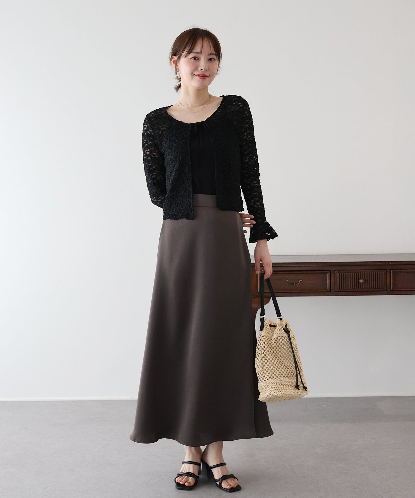 【早割5%OFF】シアーレースカーディガン【ネコポス】