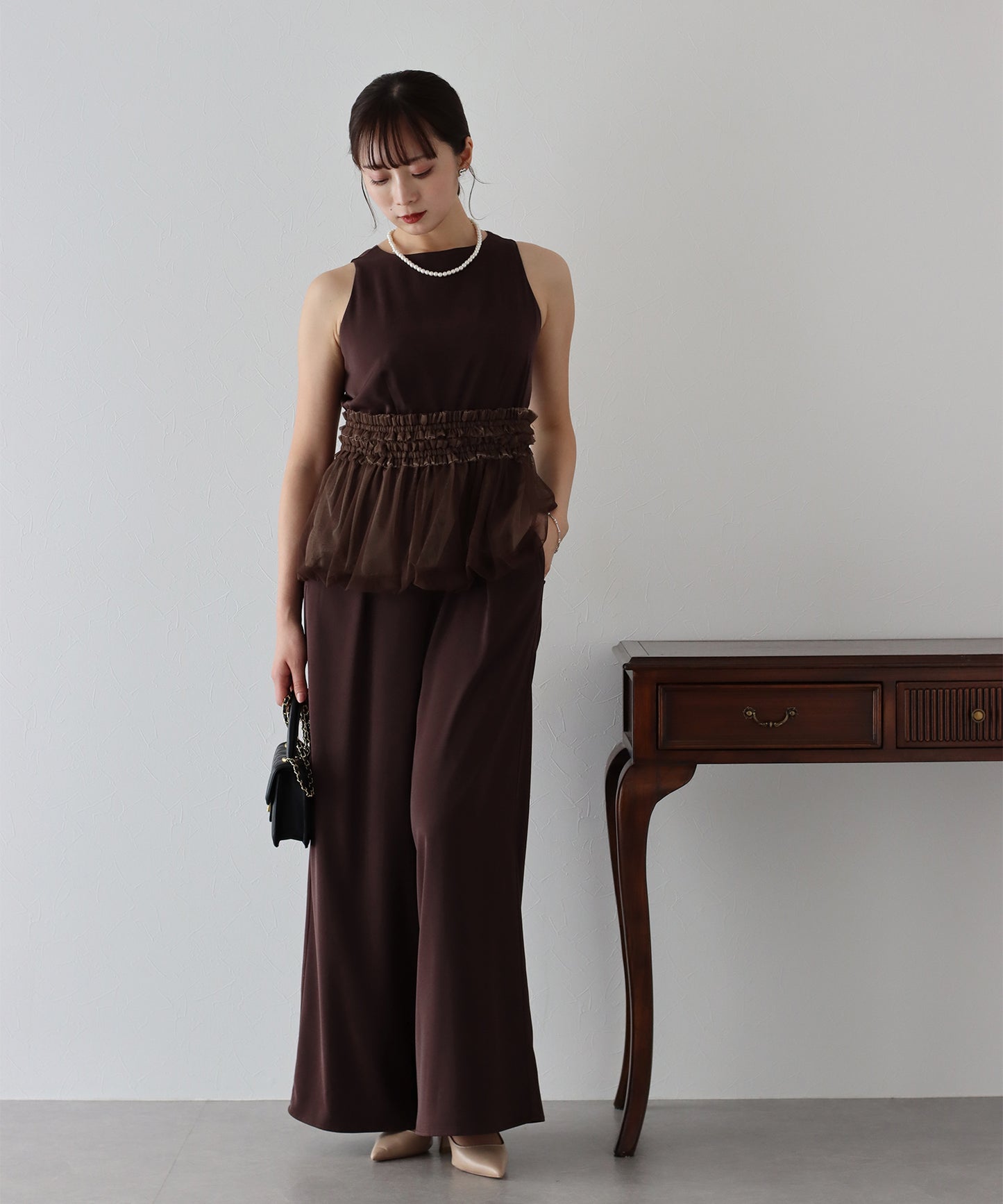 【TIME SALE】パンツドレス オールインワン
